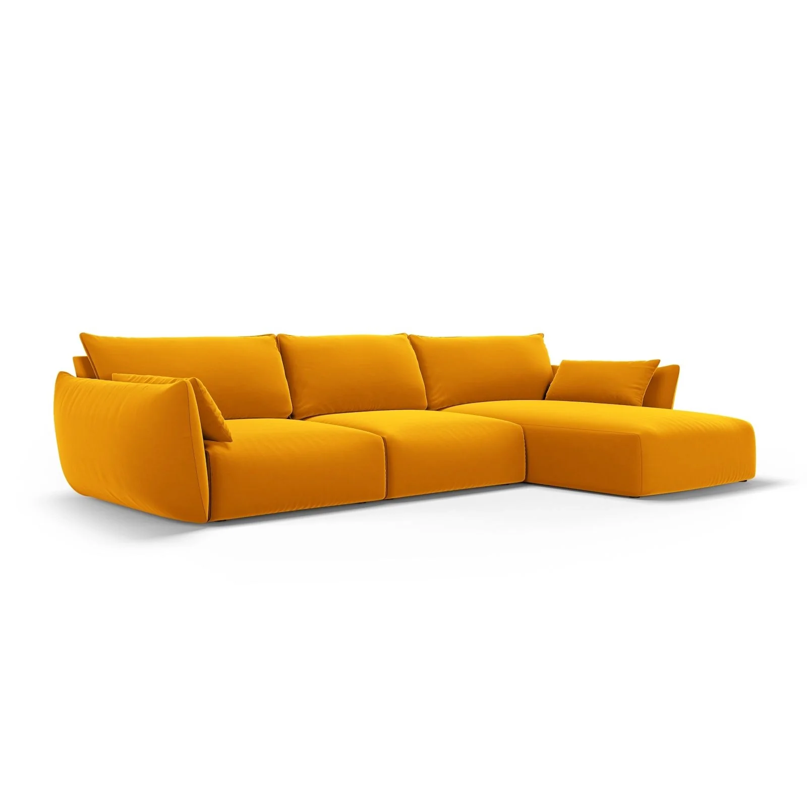 Matera 4-Sitzer Ecksofa, Rechte Seite, aus Samt oder Chenille, 308x171x85 cm - Image 53