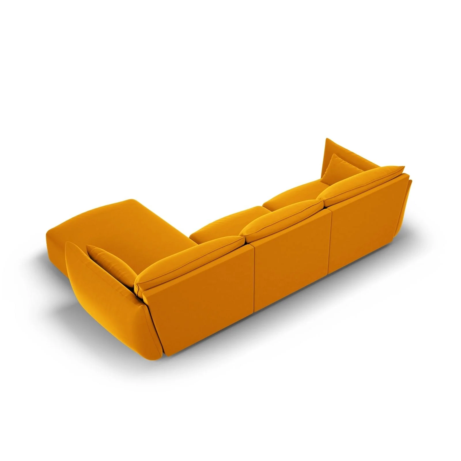 Matera 4-Sitzer Ecksofa, Rechte Seite, aus Samt oder Chenille, 308x171x85 cm - Image 54