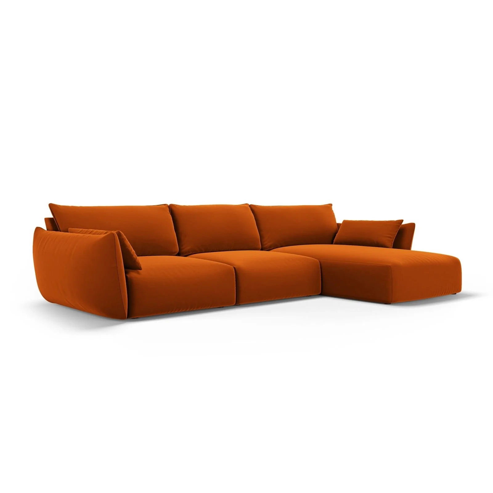 Matera 4-Sitzer Ecksofa, Rechte Seite, aus Samt oder Chenille, 308x171x85 cm - Image 58