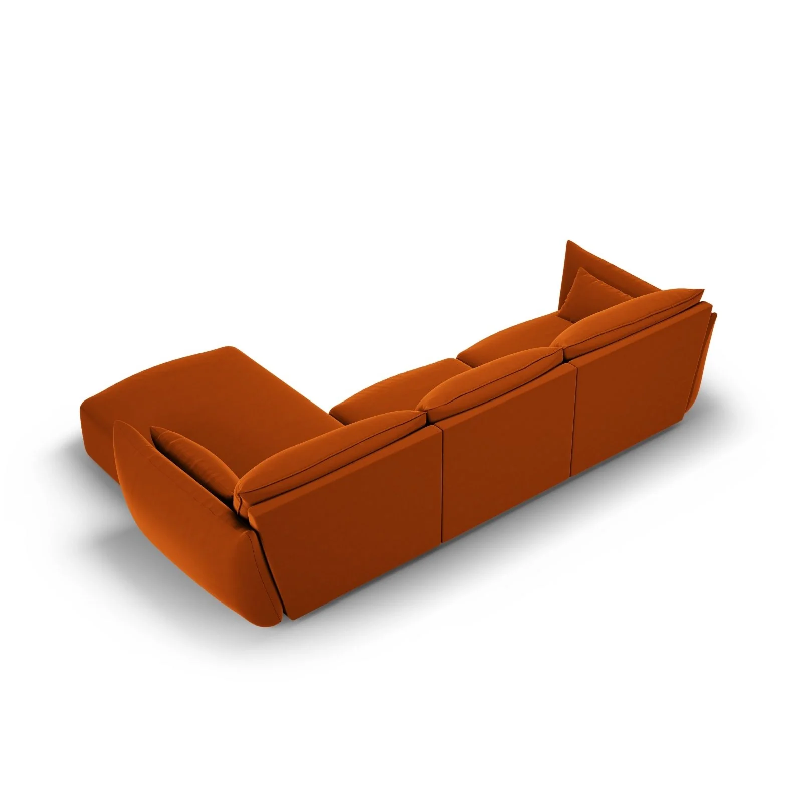 Matera 4-Sitzer Ecksofa, Rechte Seite, aus Samt oder Chenille, 308x171x85 cm - Image 59