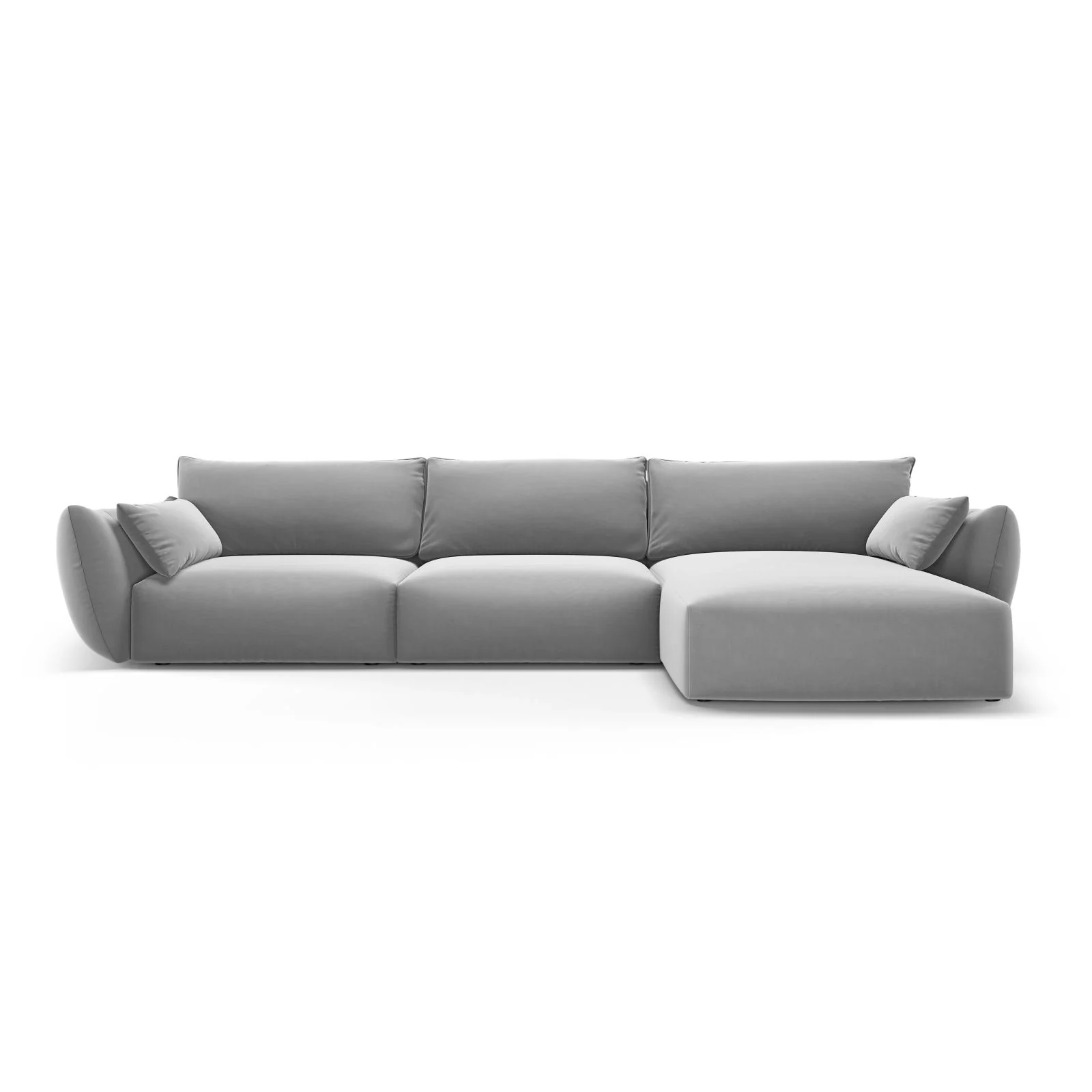 Matera 4-Sitzer Ecksofa, Rechte Seite, aus Samt oder Chenille, 308x171x85 cm - Image 61