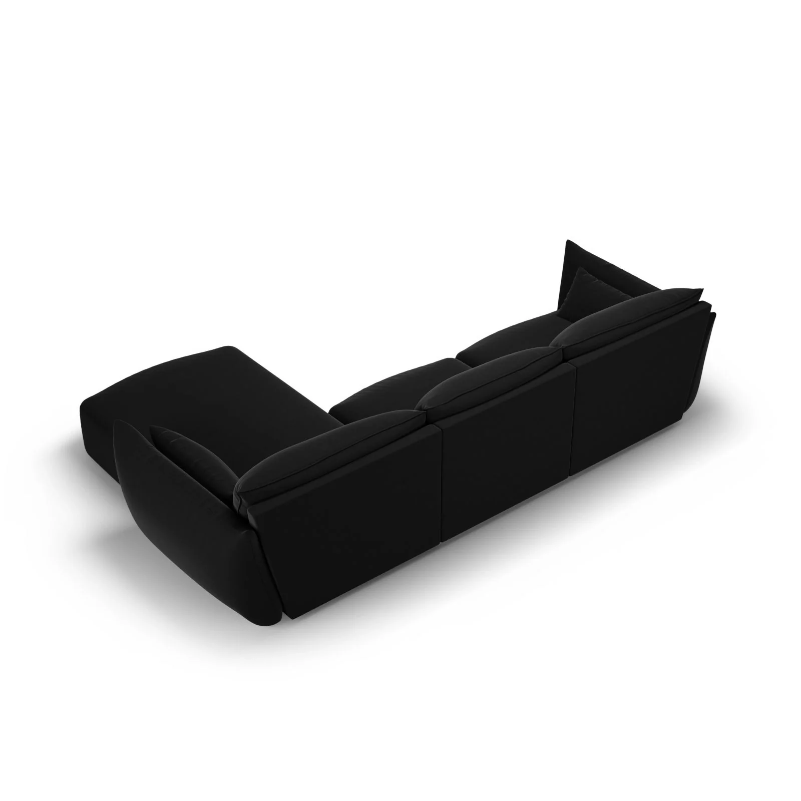 Matera 4-Sitzer Ecksofa, Rechte Seite, aus Samt oder Chenille, 308x171x85 cm - Image 74