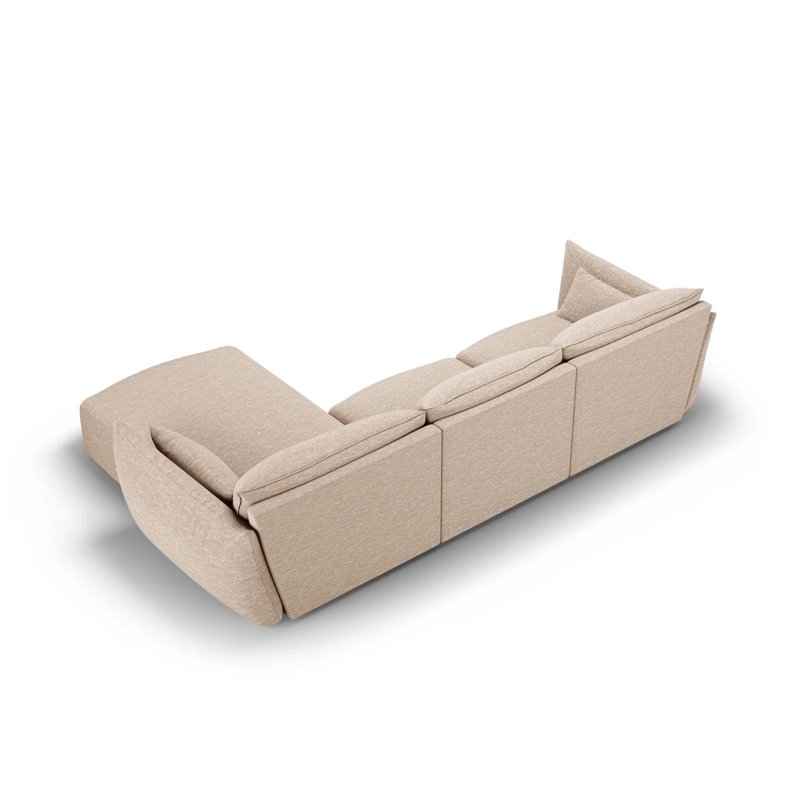 Matera 4-Sitzer Ecksofa, Rechte Seite, aus Samt oder Chenille, 308x171x85 cm - Image 9