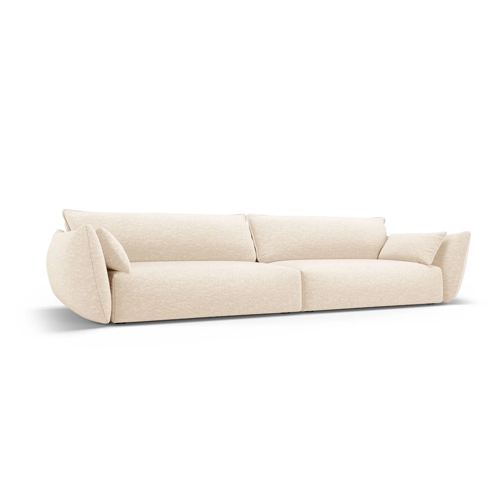 Matera 4-Sitzer Sofa aus Samt oder Chenille, 248x110x85 cm - Image 3