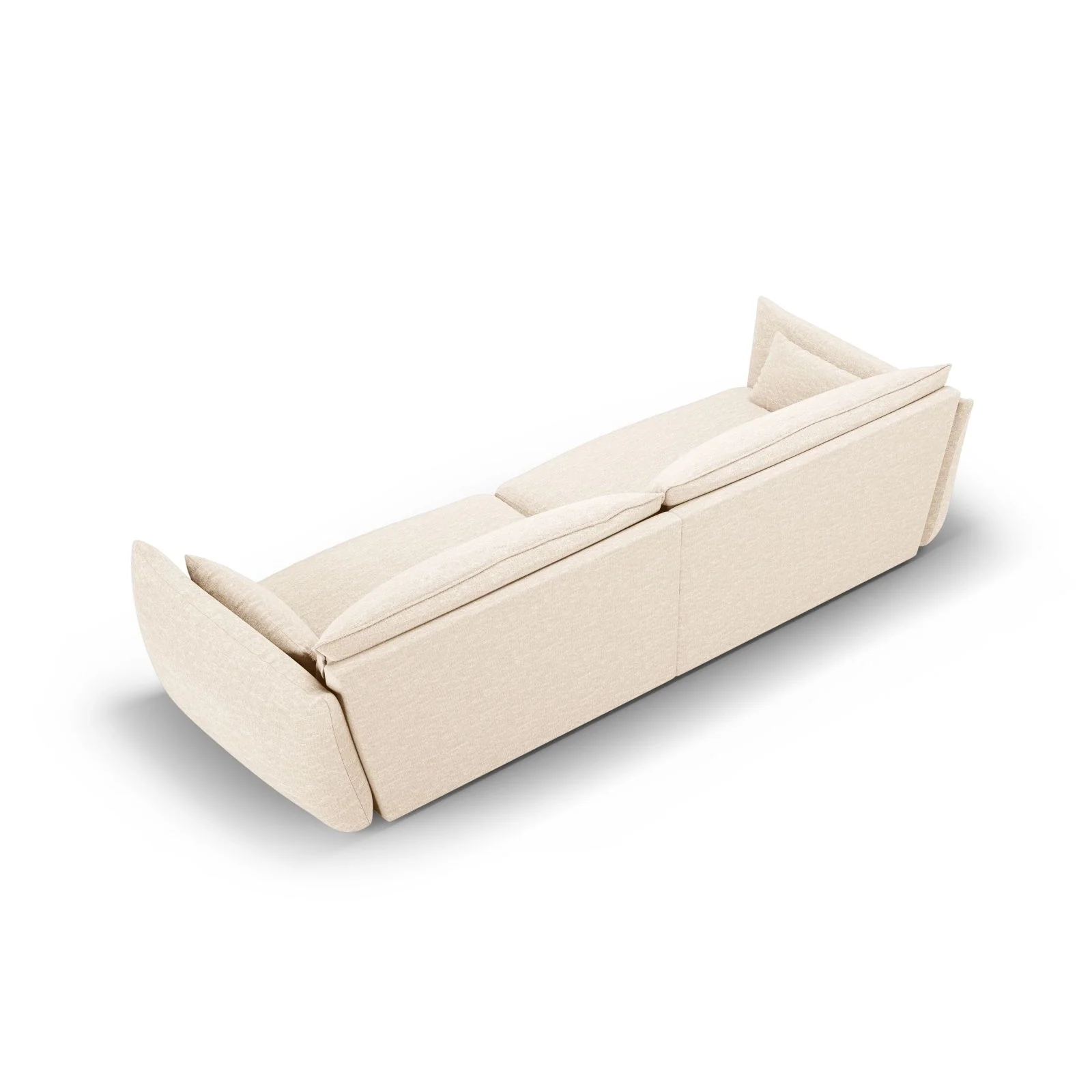 Matera 4-Sitzer Sofa aus Samt oder Chenille, 248x110x85 cm - Image 4
