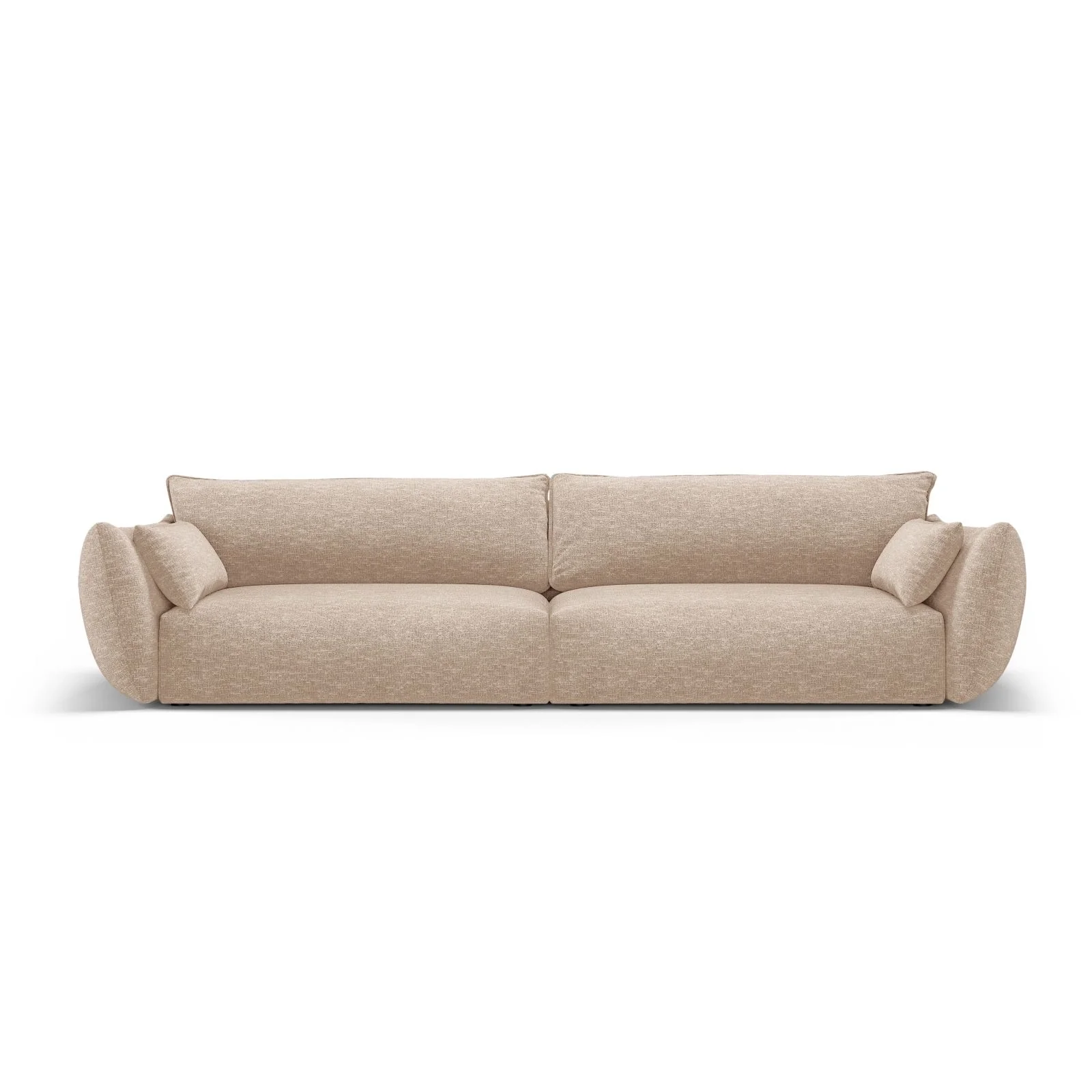 Matera 4-Sitzer Sofa aus Samt oder Chenille, 248x110x85 cm - Image 6