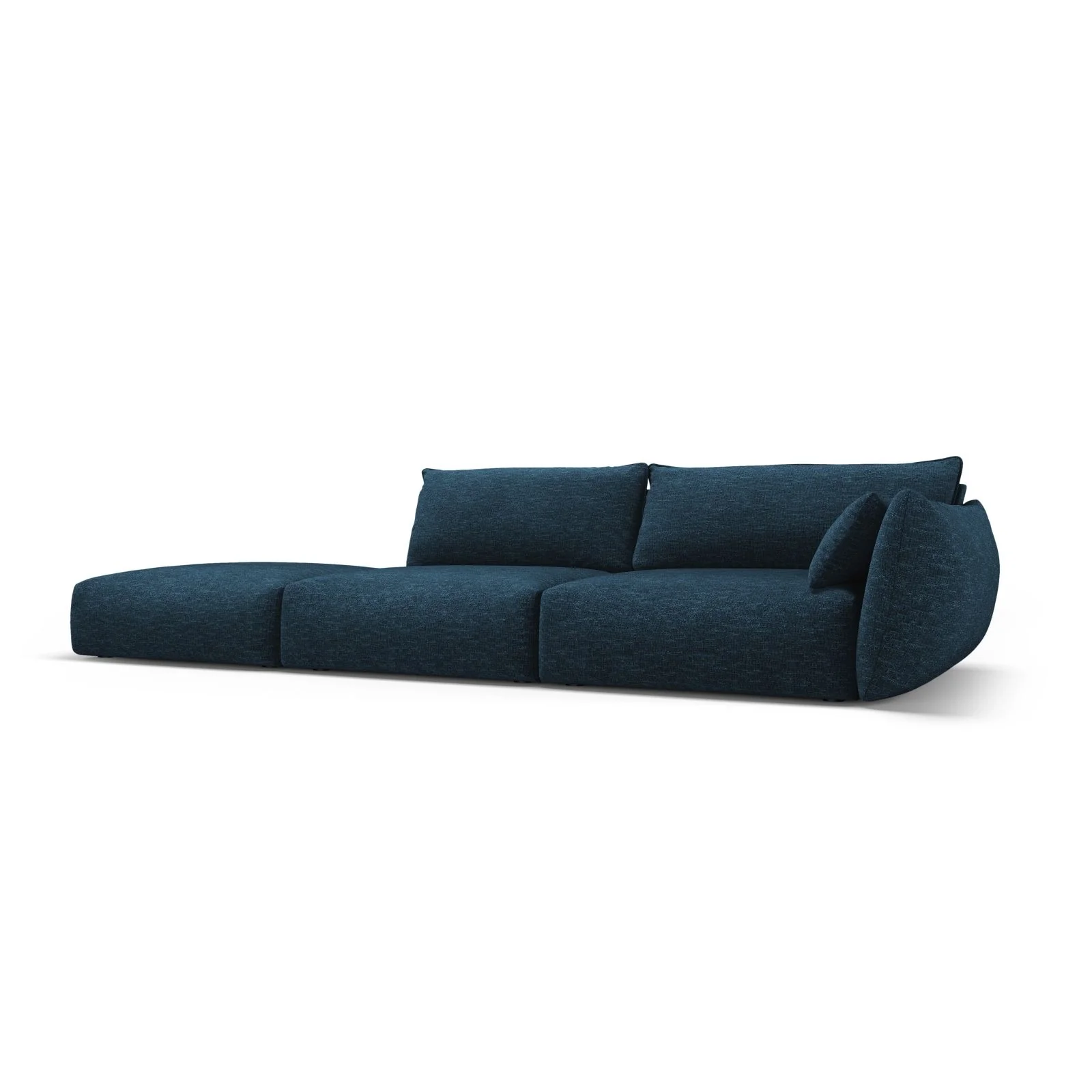 Matera 4-Sitzer Sofa, Linksseitig, aus Chenille, 264x110x85 cm - Image 23