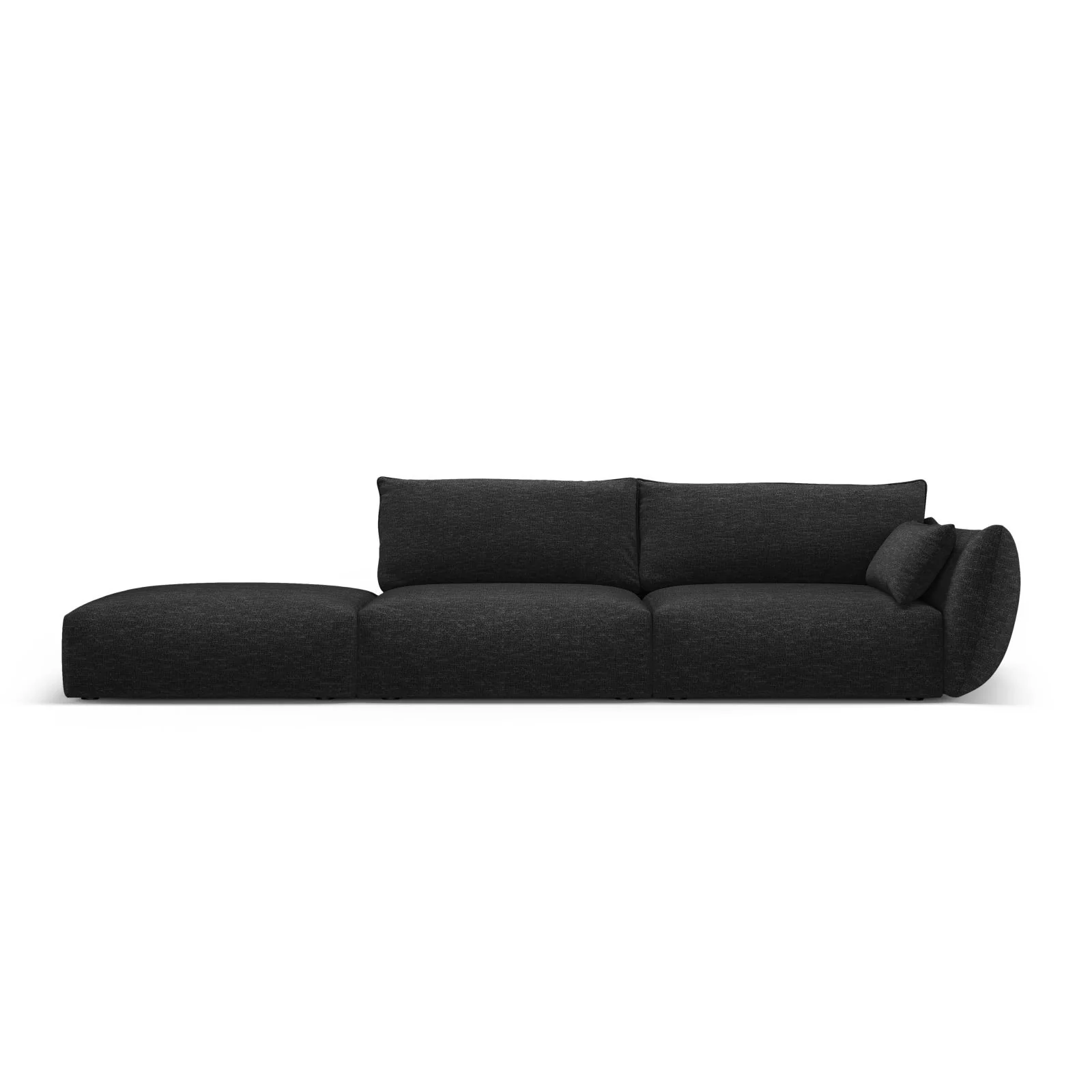 Matera 4-Sitzer Sofa, Linksseitig, aus Chenille, 264x110x85 cm - Image 31