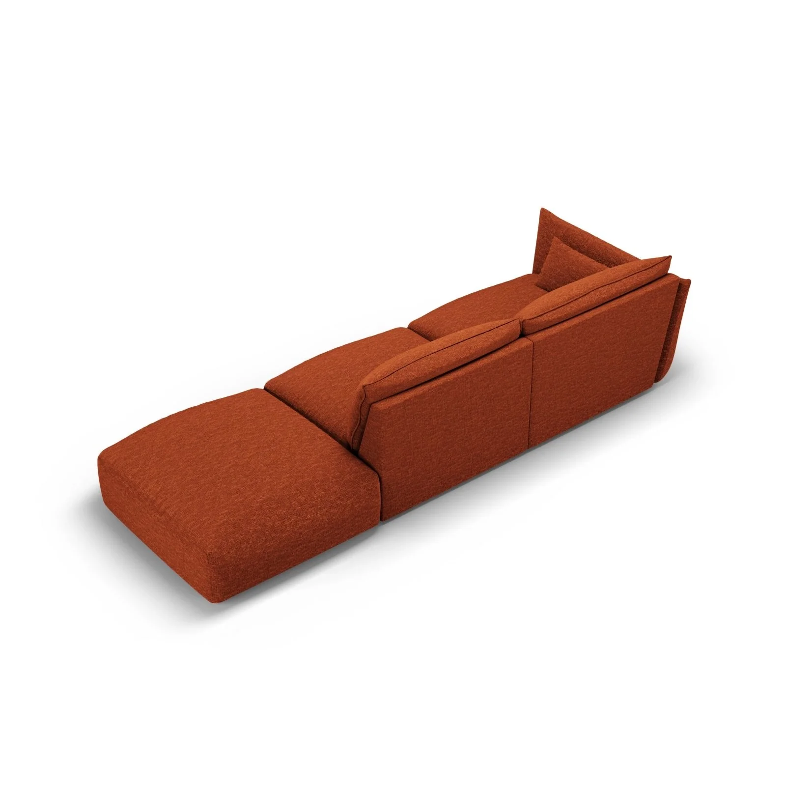 Matera 4-Sitzer Sofa, Rechtsseitig, aus Chenille, 264x110x85 cm - Image 14