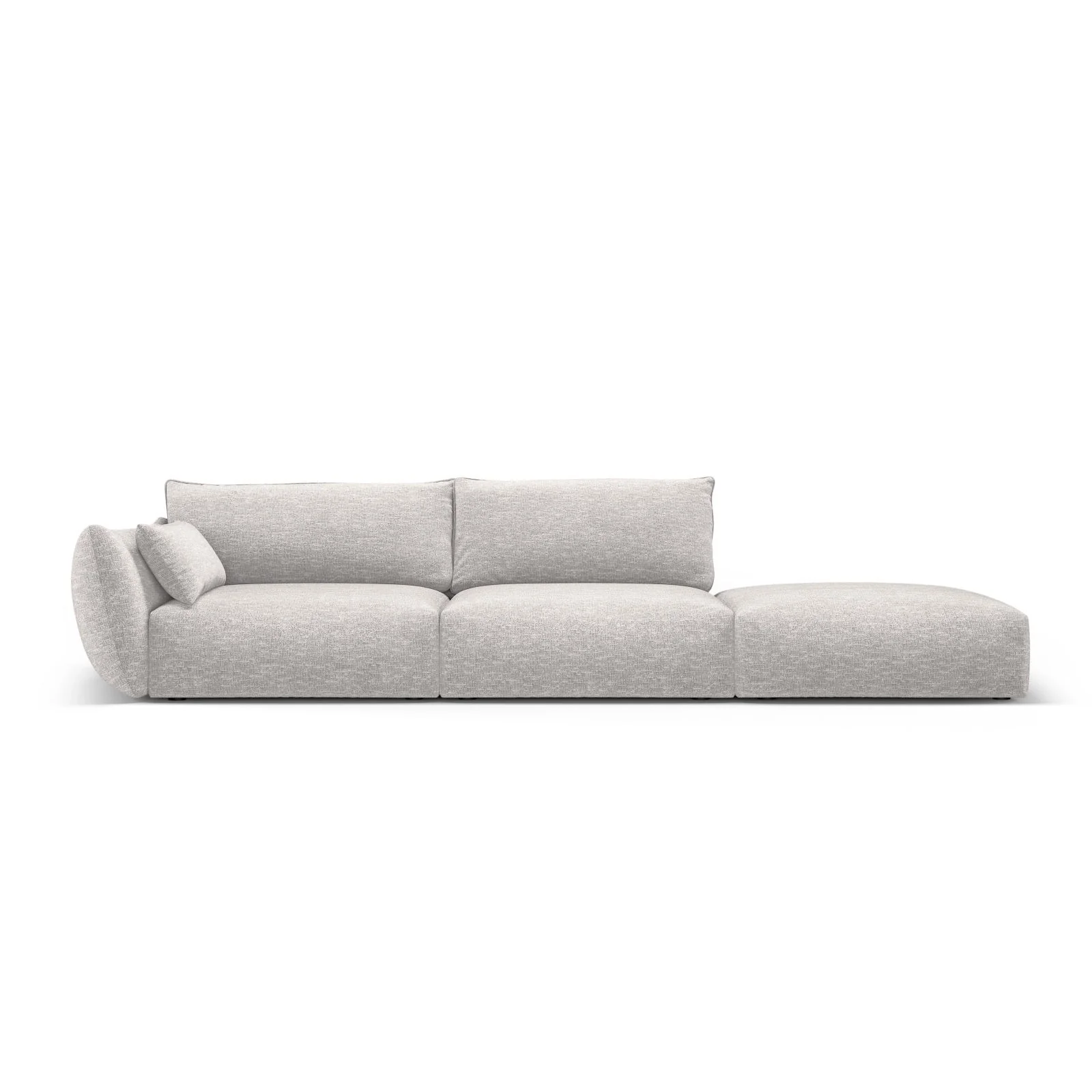 Matera 4-Sitzer Sofa, Rechtsseitig, aus Chenille, 264x110x85 cm - Image 26