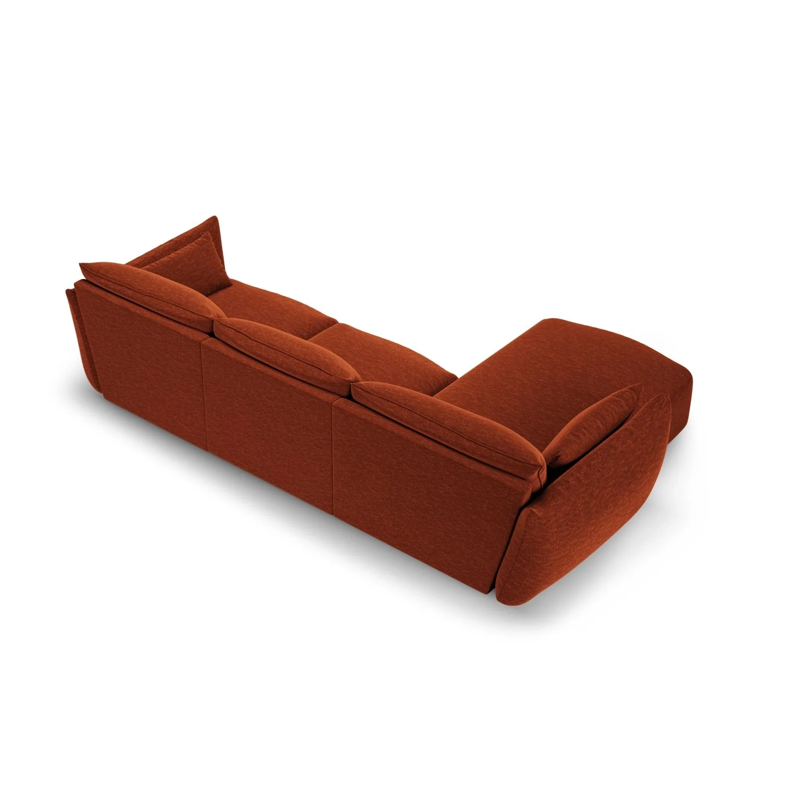 Matera 5-Sitzer Ecksofa, Linke Seite, aus Samt oder Chenille, 280x171x85 cm - Image 11