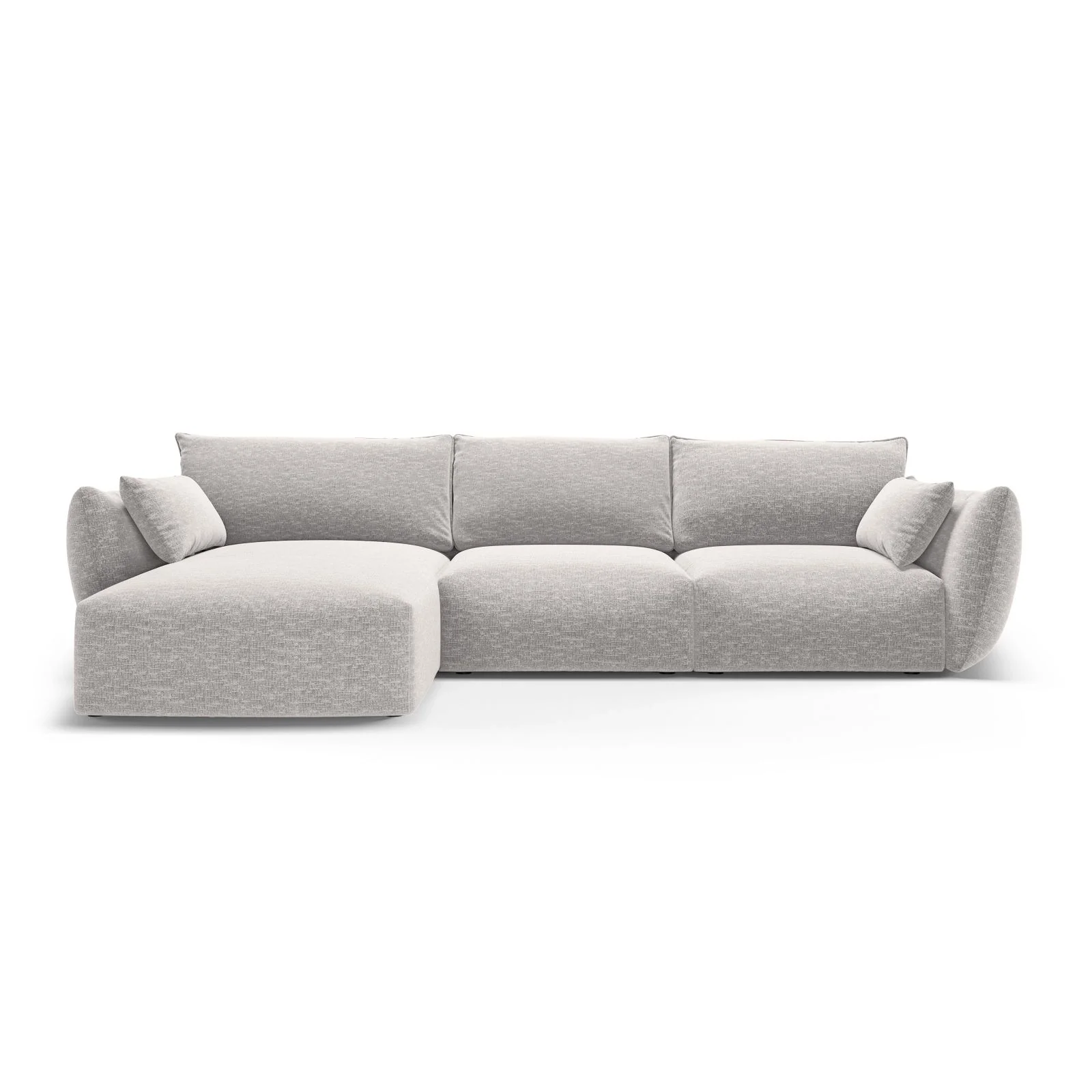 Matera 5-Sitzer Ecksofa, Linke Seite, aus Samt oder Chenille, 280x171x85 cm - Image 21
