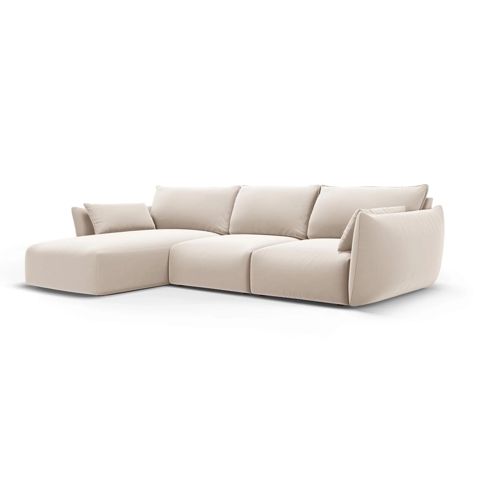 Matera 5-Sitzer Ecksofa, Linke Seite, aus Samt oder Chenille, 280x171x85 cm - Image 30