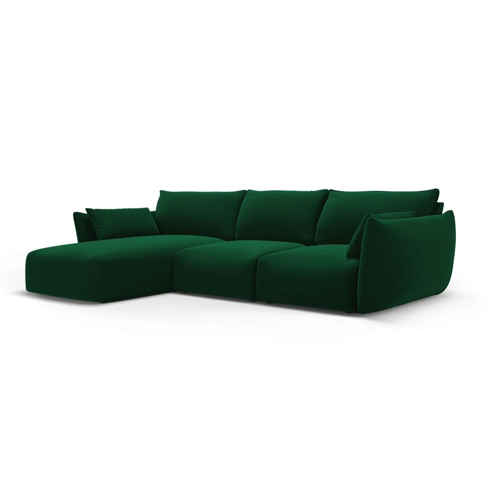 Matera 5-Sitzer Ecksofa, Linke Seite, aus Samt oder Chenille, 280x171x85 cm - Image 38