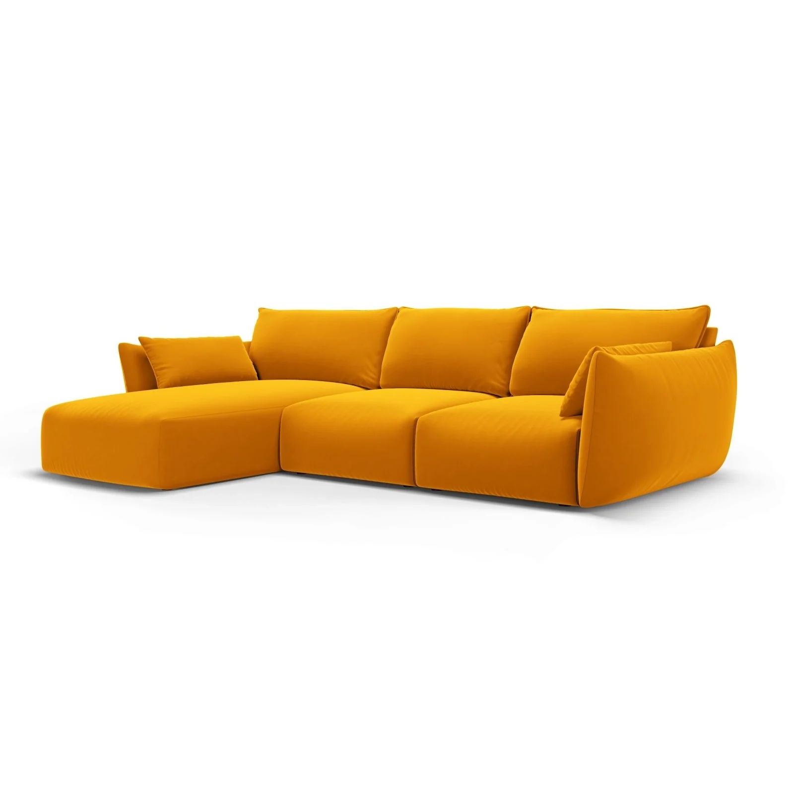 Matera 5-Sitzer Ecksofa, Linke Seite, aus Samt oder Chenille, 280x171x85 cm - Image 42