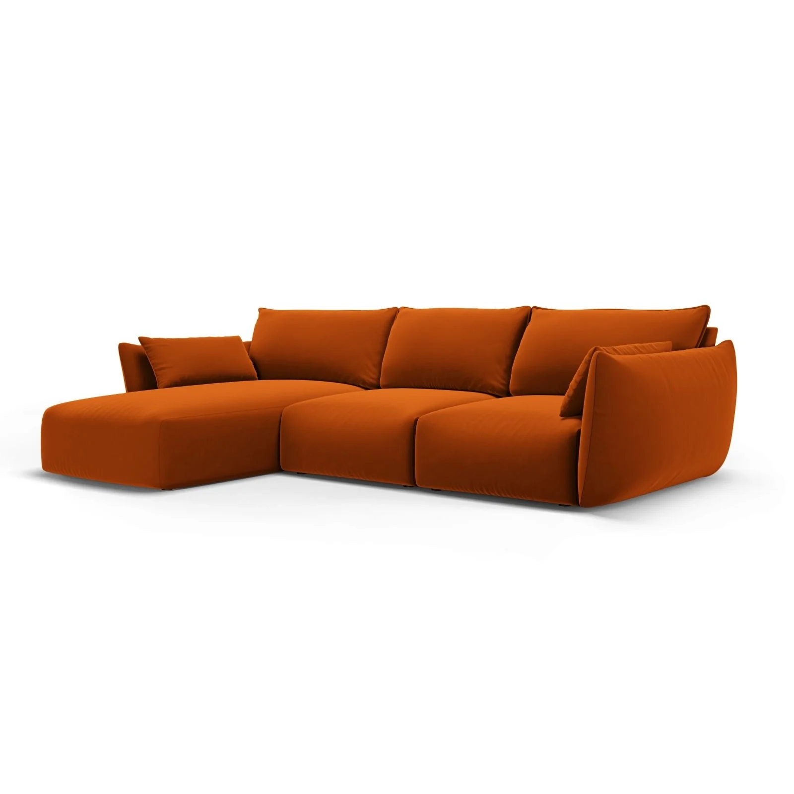 Matera 5-Sitzer Ecksofa, Linke Seite, aus Samt oder Chenille, 280x171x85 cm - Image 46