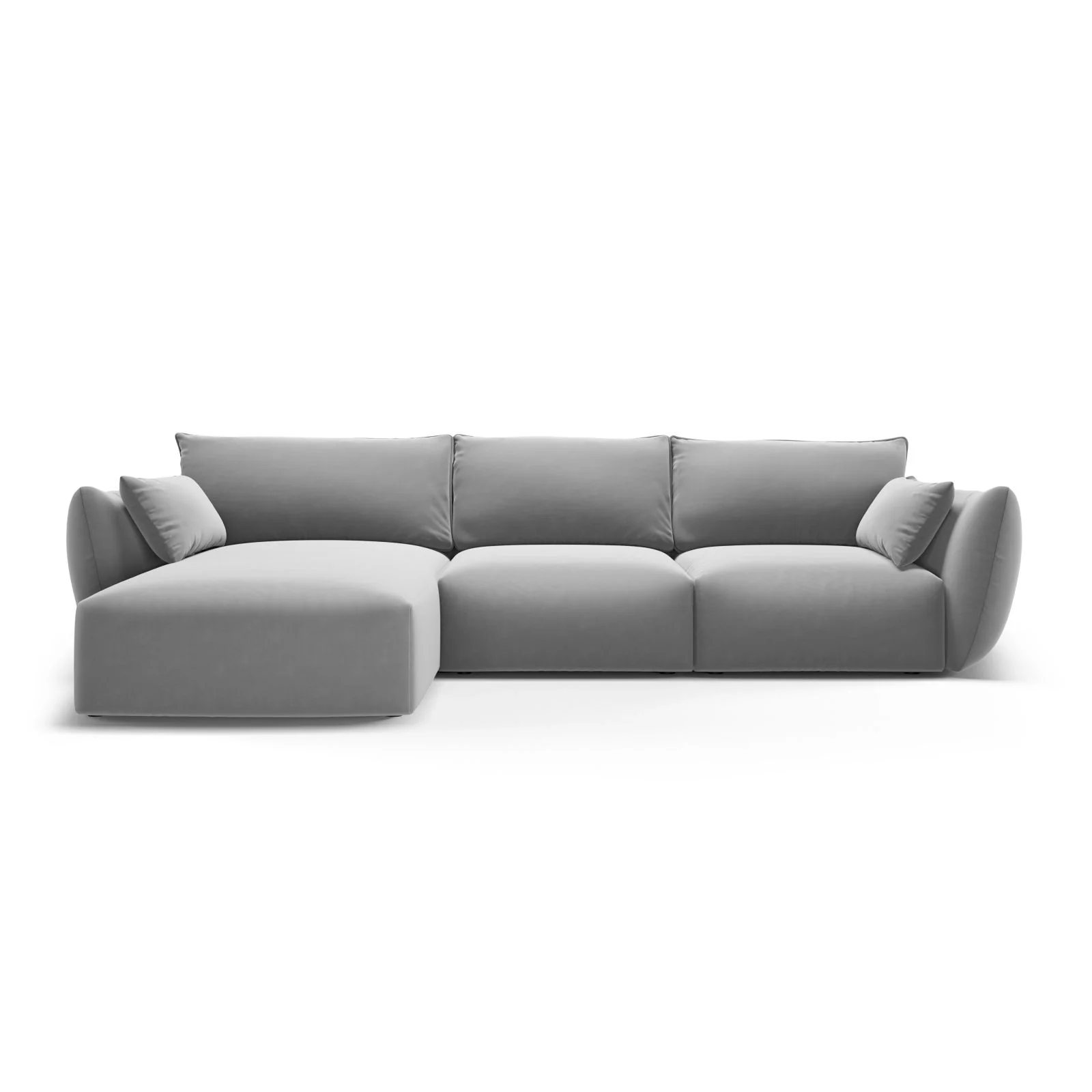 Matera 5-Sitzer Ecksofa, Linke Seite, aus Samt oder Chenille, 280x171x85 cm - Image 49