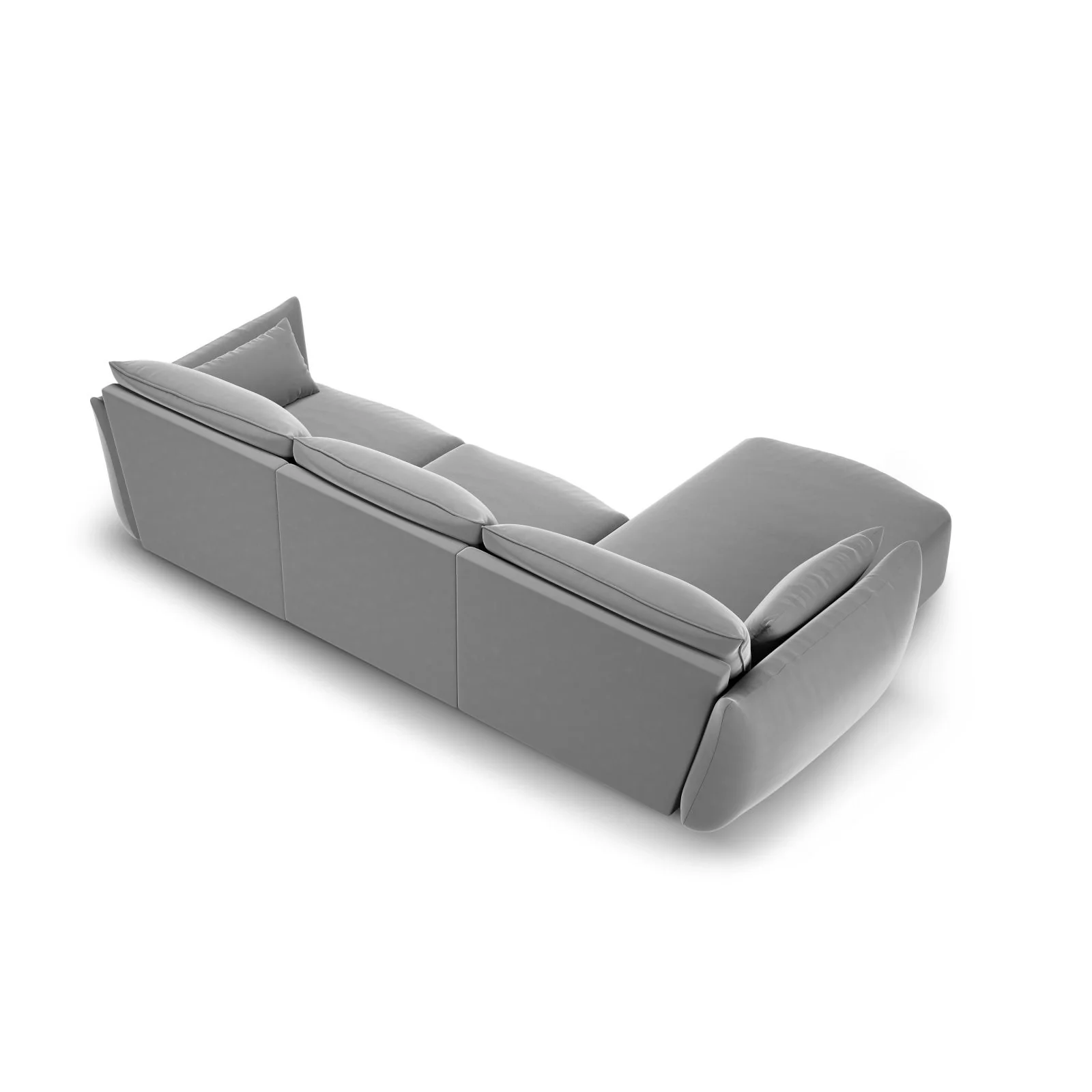 Matera 5-Sitzer Ecksofa, Linke Seite, aus Samt oder Chenille, 280x171x85 cm - Image 51