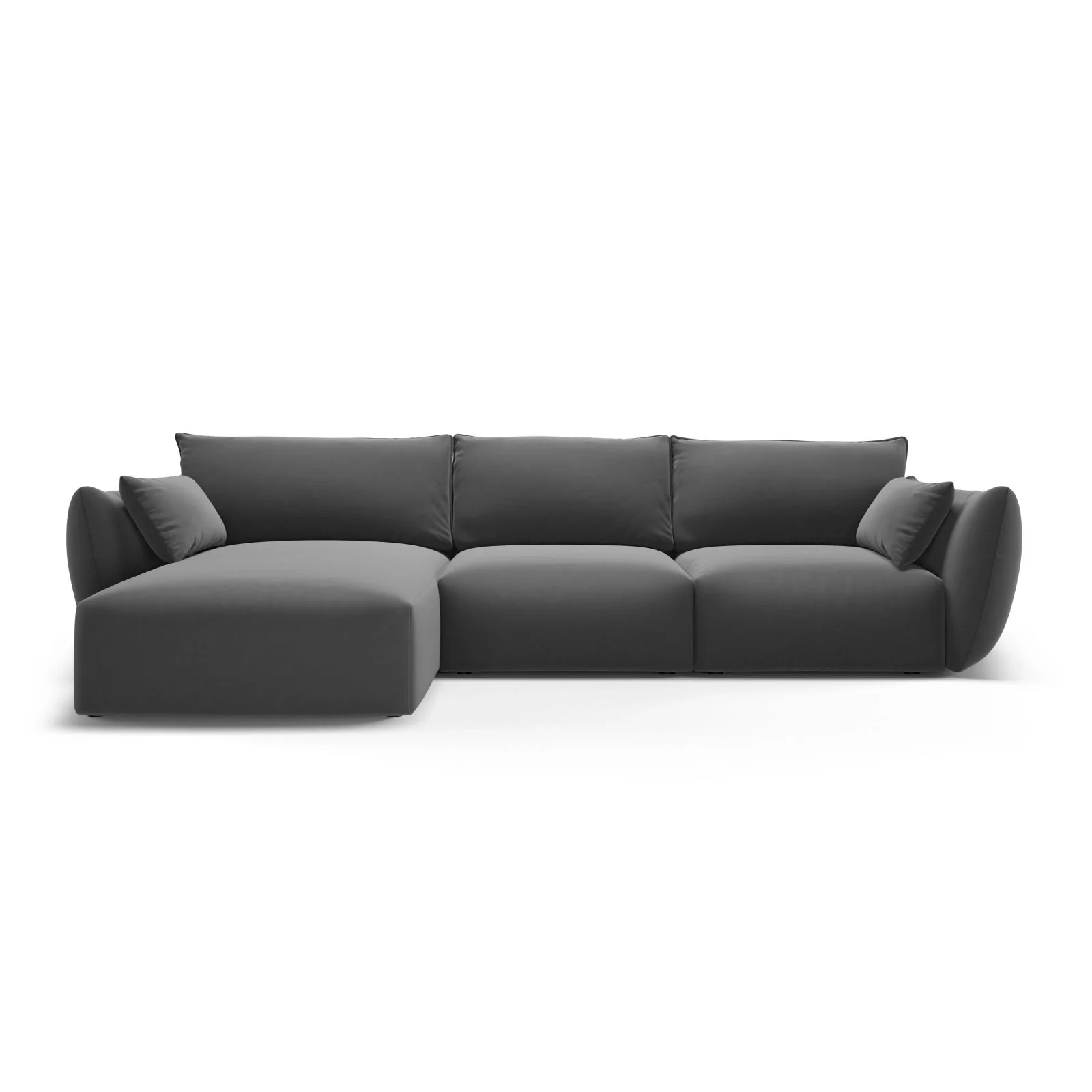 Matera 5-Sitzer Ecksofa, Linke Seite, aus Samt oder Chenille, 280x171x85 cm - Image 53