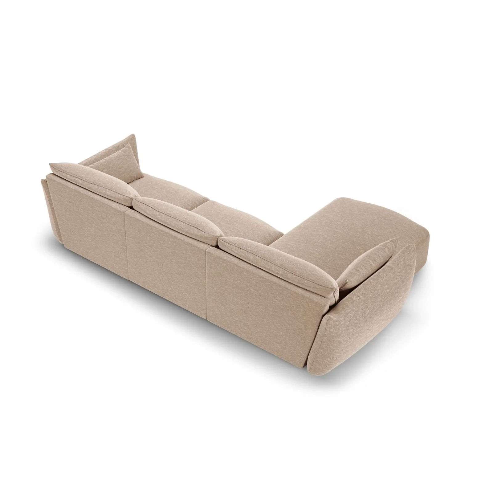 Matera 5-Sitzer Ecksofa, Linke Seite, aus Samt oder Chenille, 280x171x85 cm - Image 7