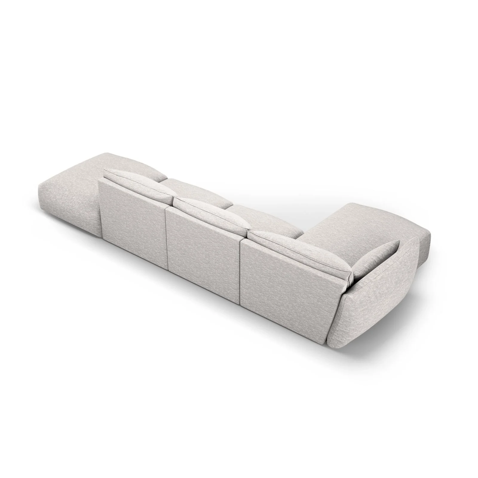 Matera 5-Sitzer Ecksofa, Linke Seite, aus Samt oder Chenille, 364x171x85 cm - Image 29