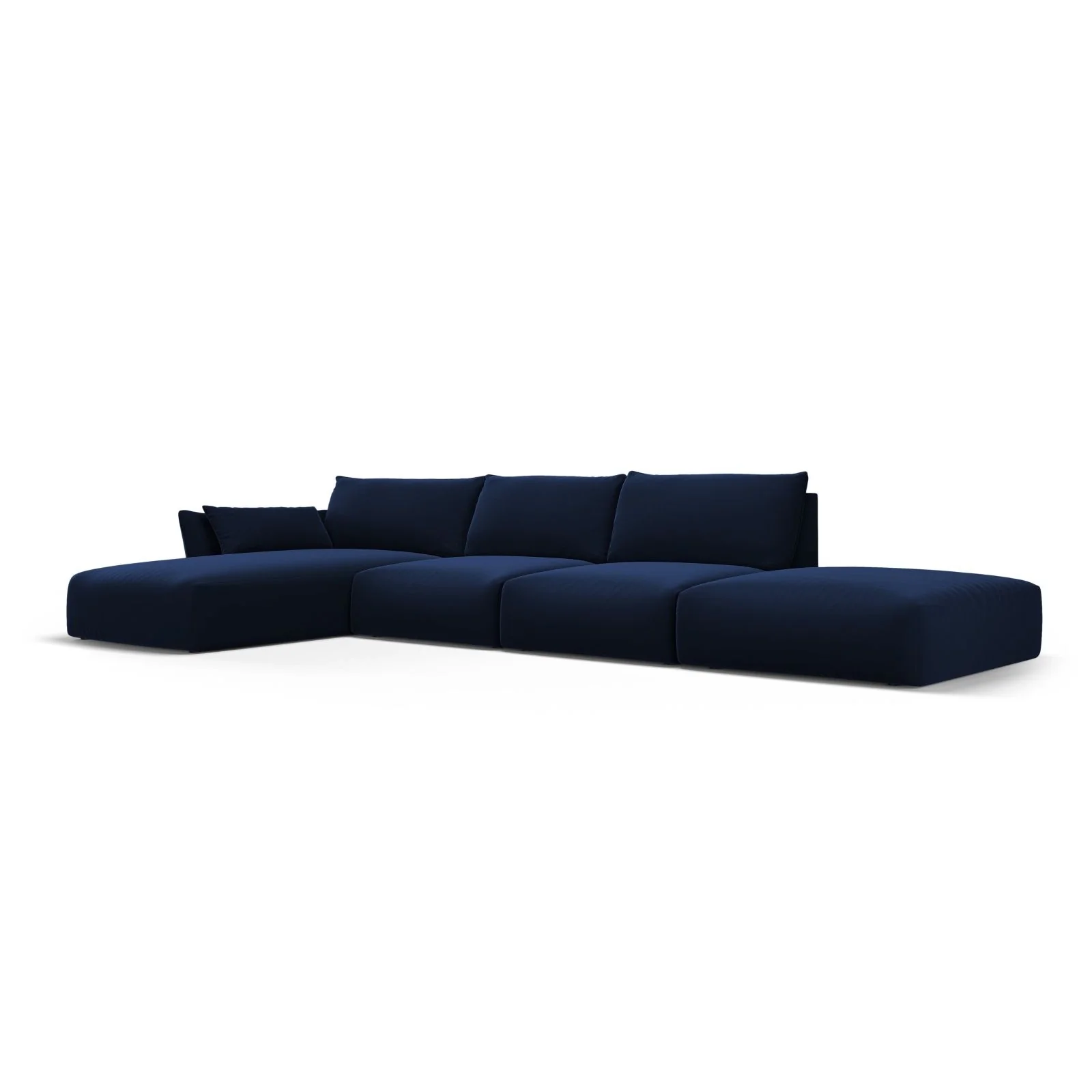 Matera 5-Sitzer Ecksofa, Linke Seite, aus Samt oder Chenille, 364x171x85 cm - Image 43