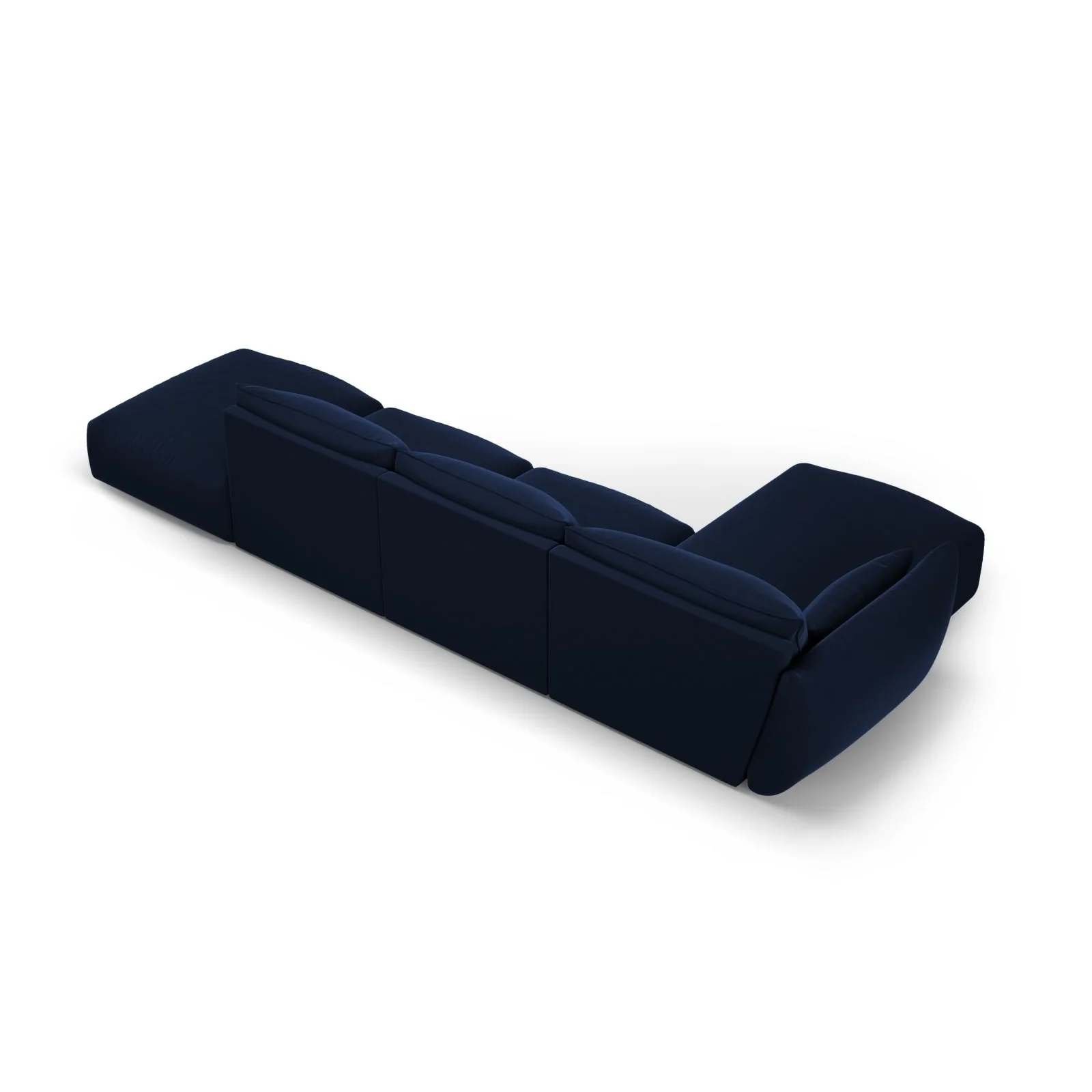 Matera 5-Sitzer Ecksofa, Linke Seite, aus Samt oder Chenille, 364x171x85 cm - Image 44