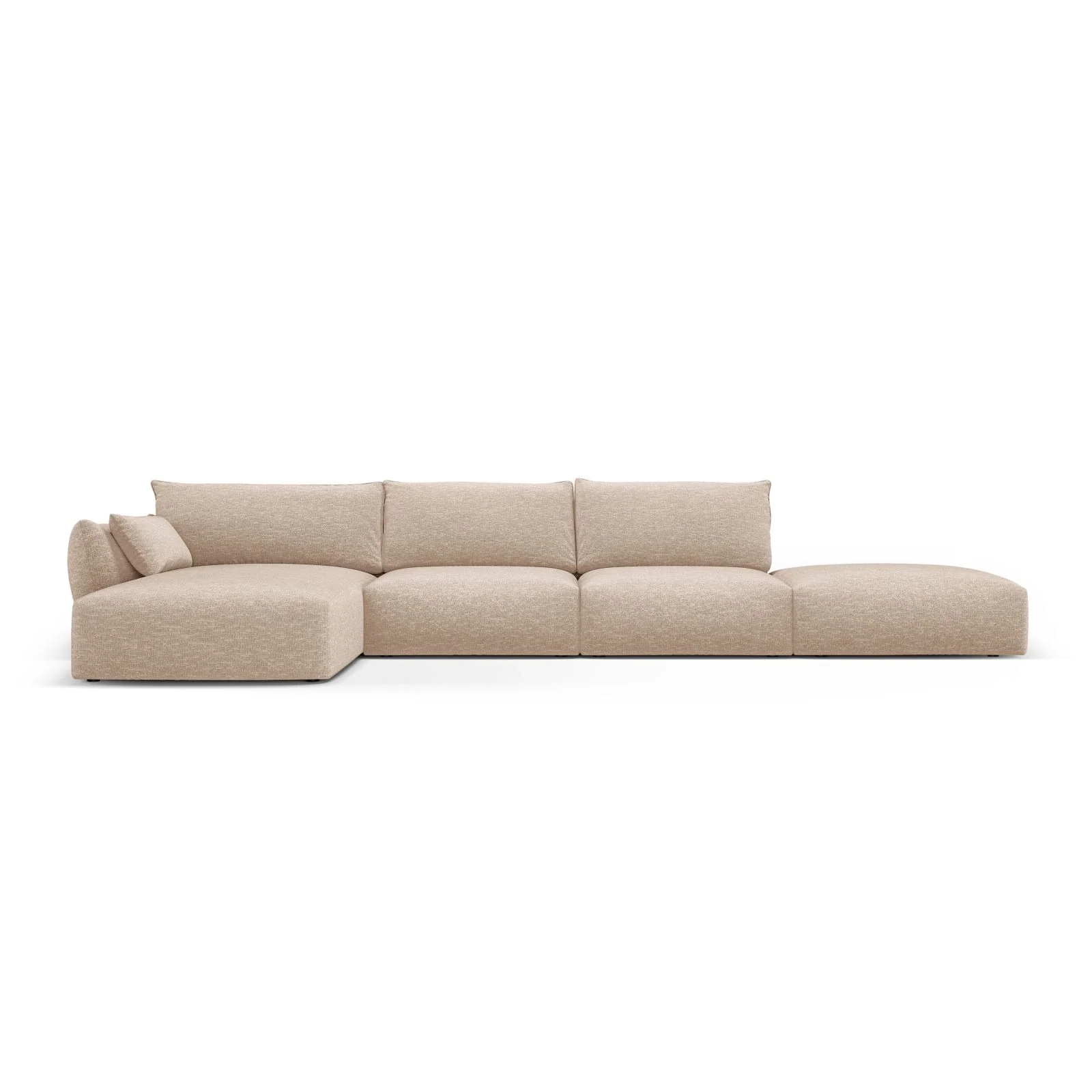 Matera 5-Sitzer Ecksofa, Linke Seite, aus Samt oder Chenille, 364x171x85 cm - Image 6