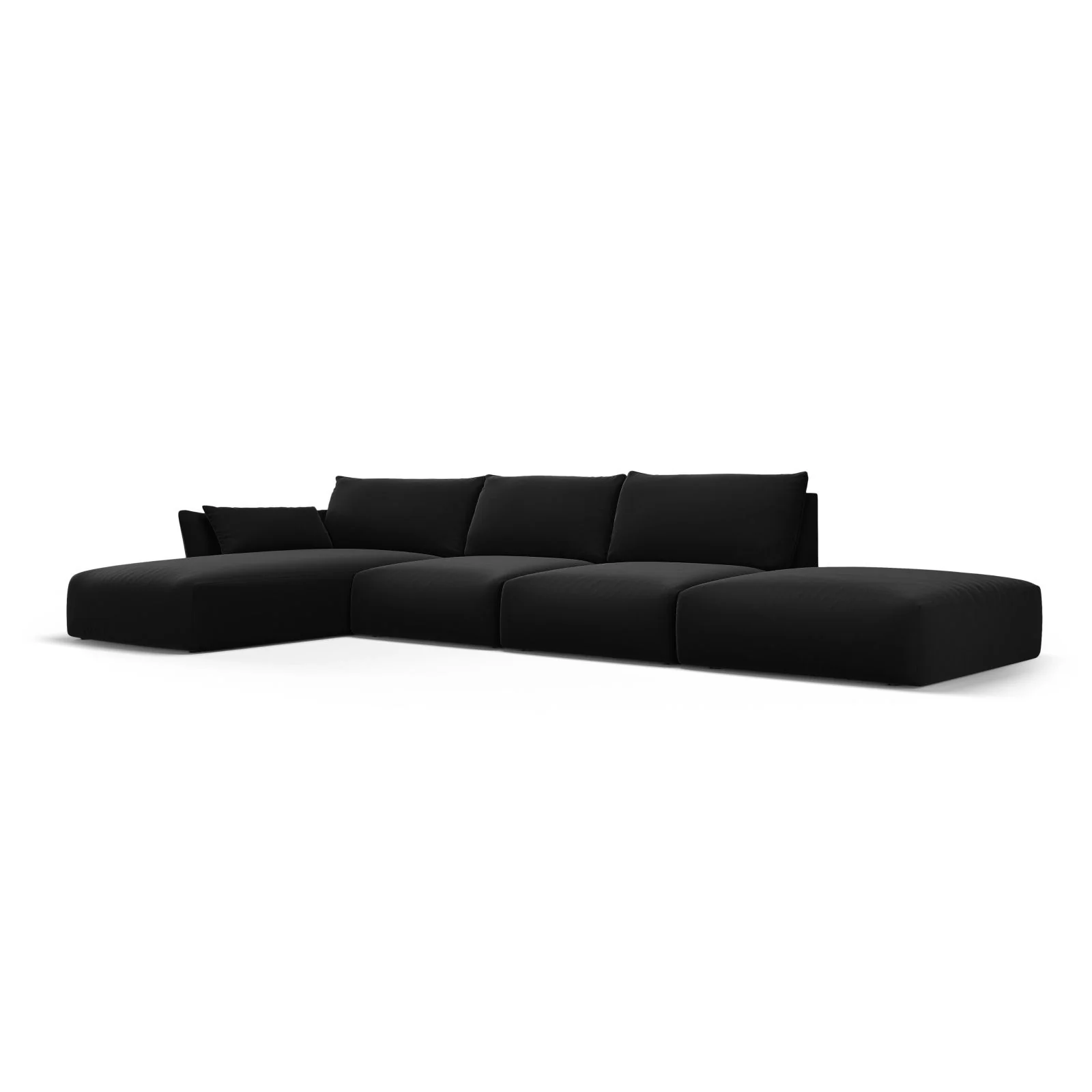 Matera 5-Sitzer Ecksofa, Linke Seite, aus Samt oder Chenille, 364x171x85 cm - Image 73