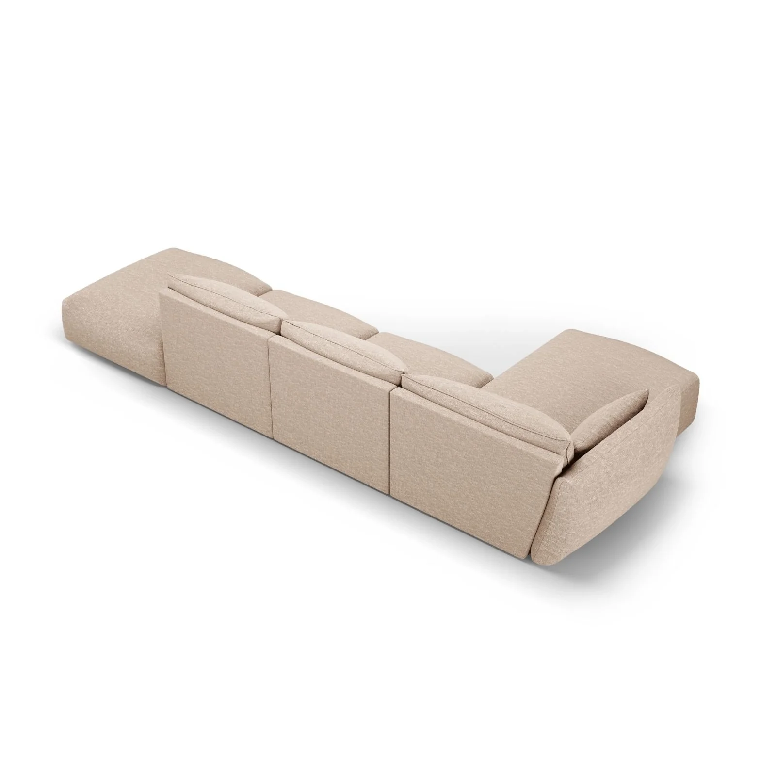 Matera 5-Sitzer Ecksofa, Linke Seite, aus Samt oder Chenille, 364x171x85 cm - Image 9