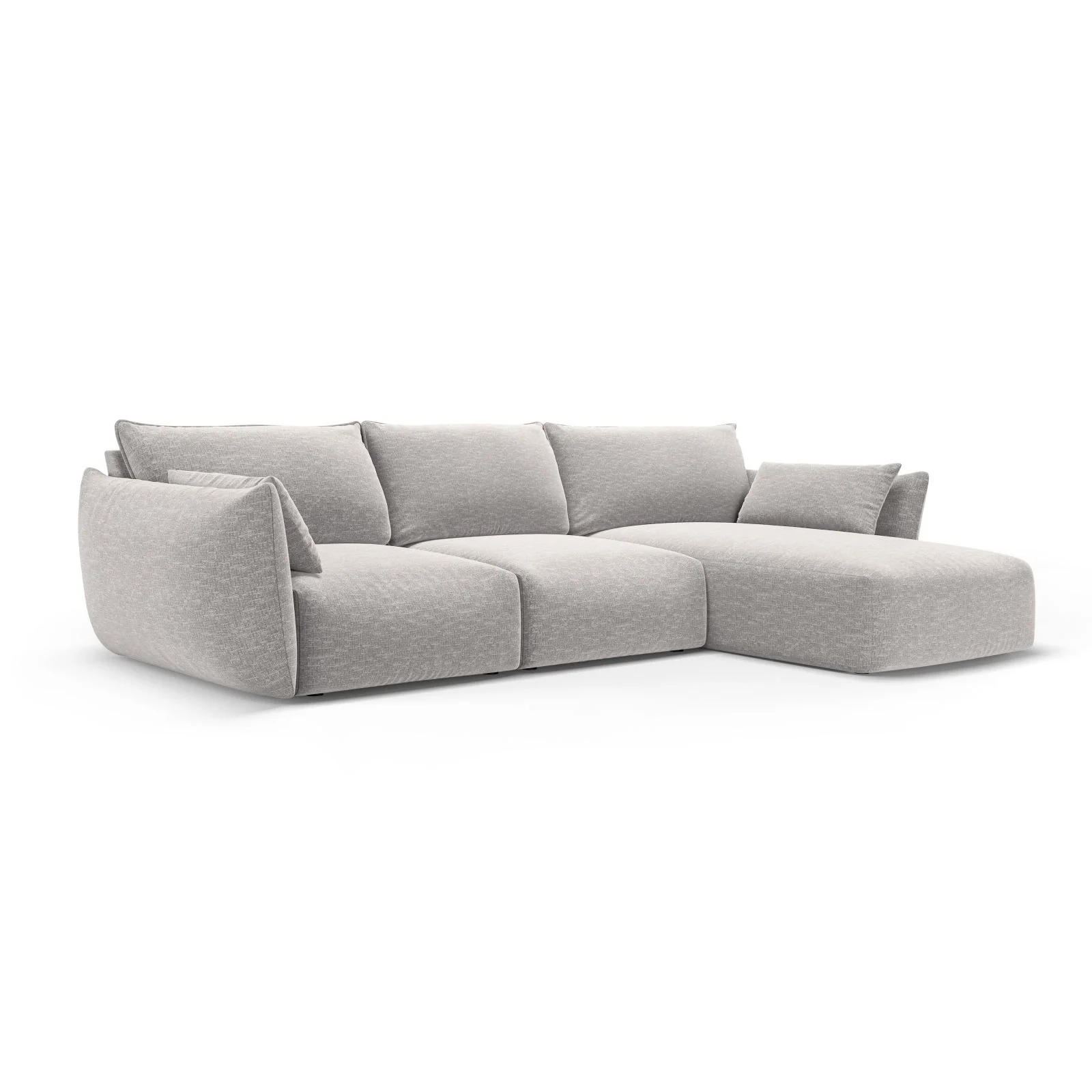 Matera 5-Sitzer Ecksofa, Rechte Seite, aus Samt oder Chenille, 280x171x85 cm - Image 22