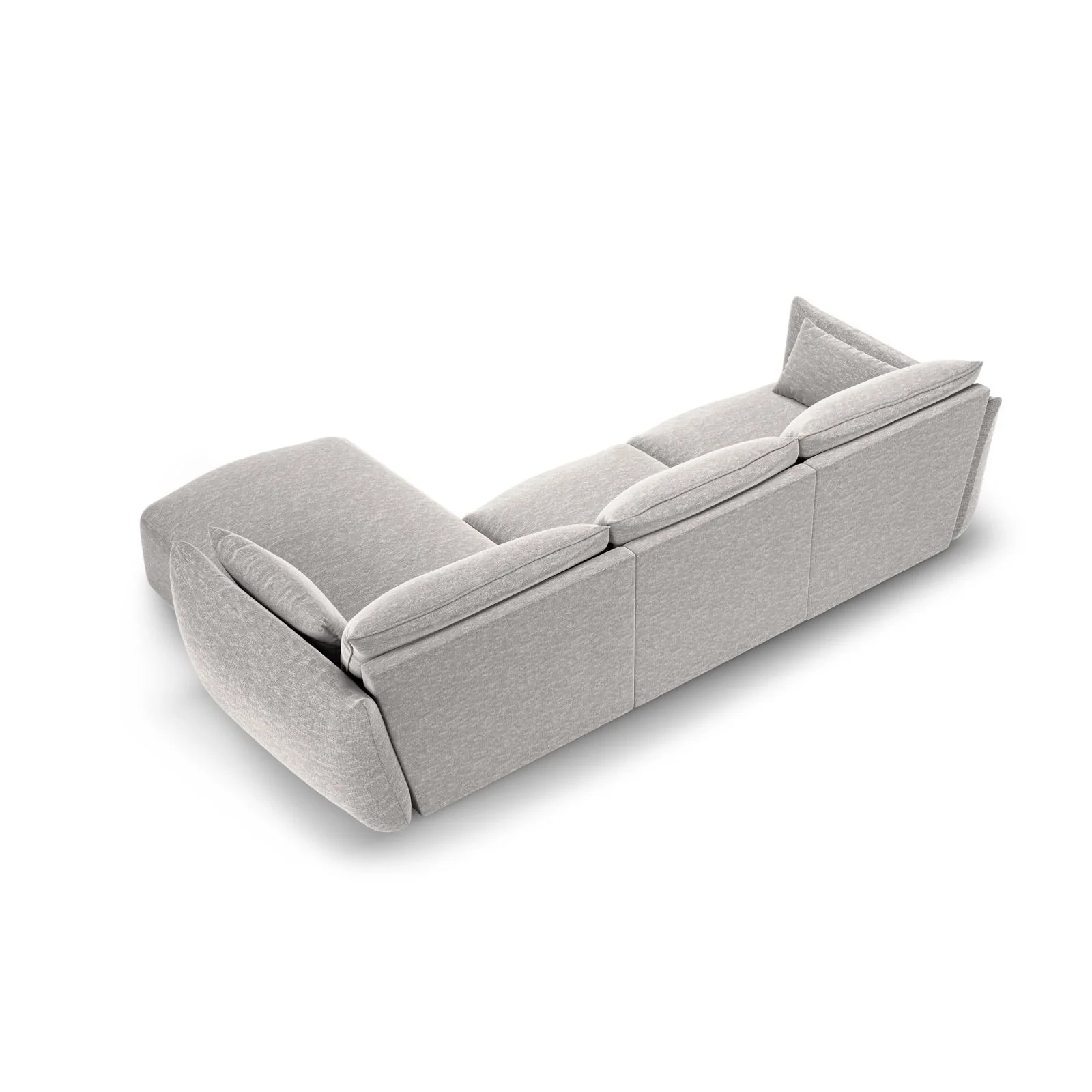 Matera 5-Sitzer Ecksofa, Rechte Seite, aus Samt oder Chenille, 280x171x85 cm - Image 23