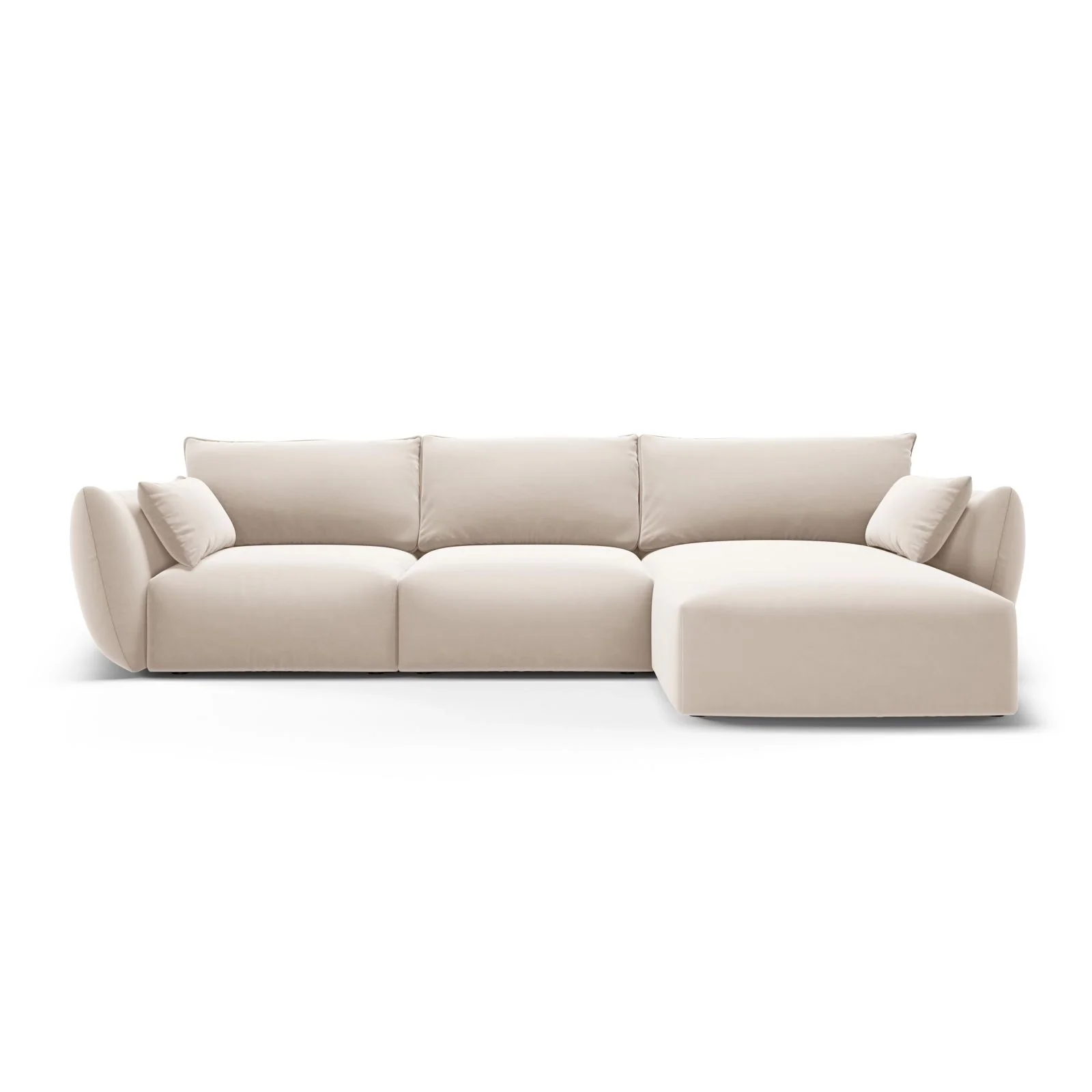 Matera 5-Sitzer Ecksofa, Rechte Seite, aus Samt oder Chenille, 280x171x85 cm - Image 29