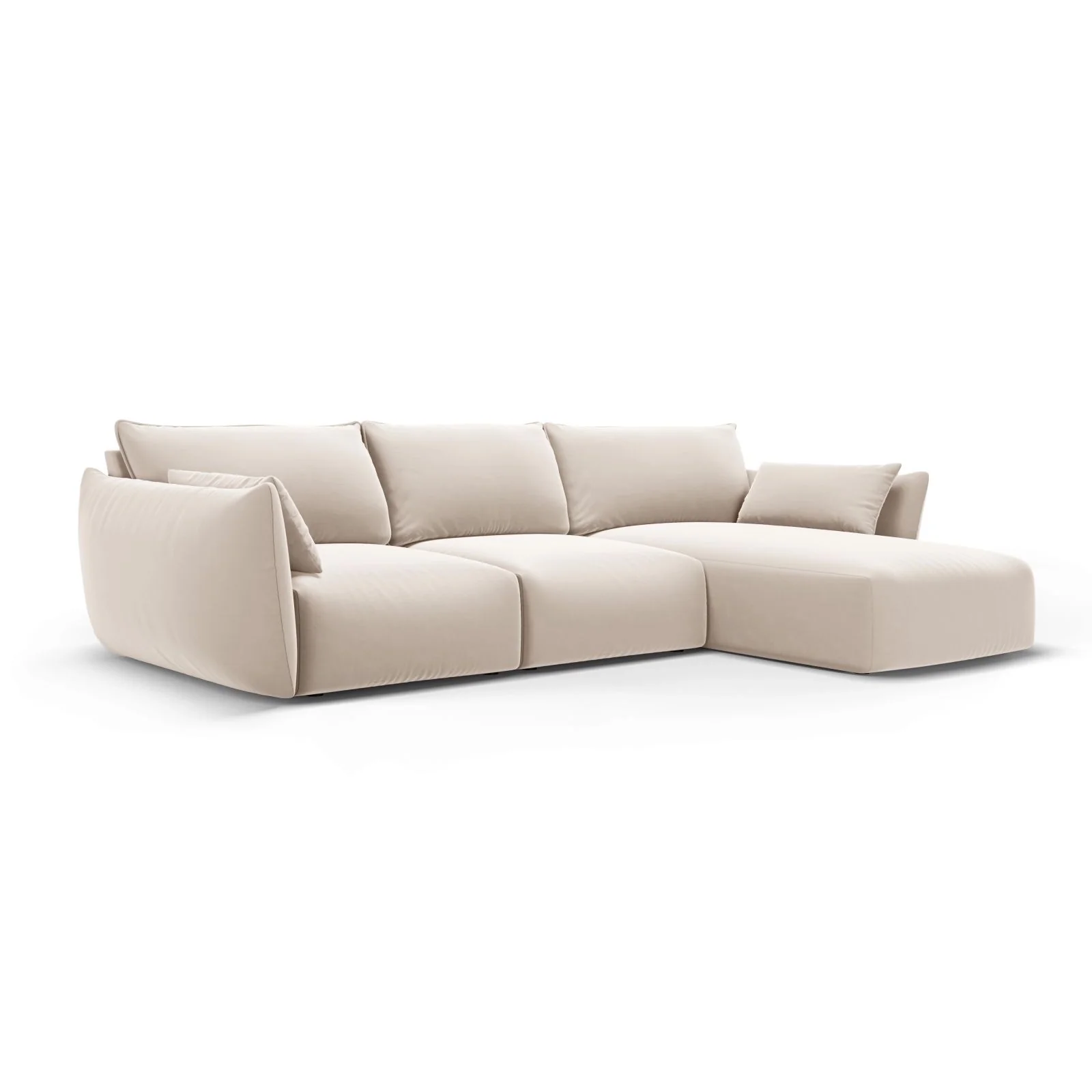 Matera 5-Sitzer Ecksofa, Rechte Seite, aus Samt oder Chenille, 280x171x85 cm - Image 30