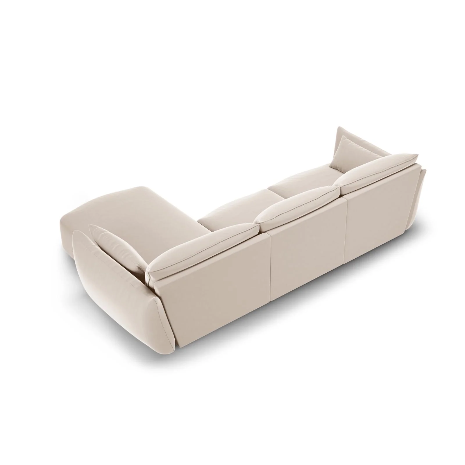 Matera 5-Sitzer Ecksofa, Rechte Seite, aus Samt oder Chenille, 280x171x85 cm - Image 31