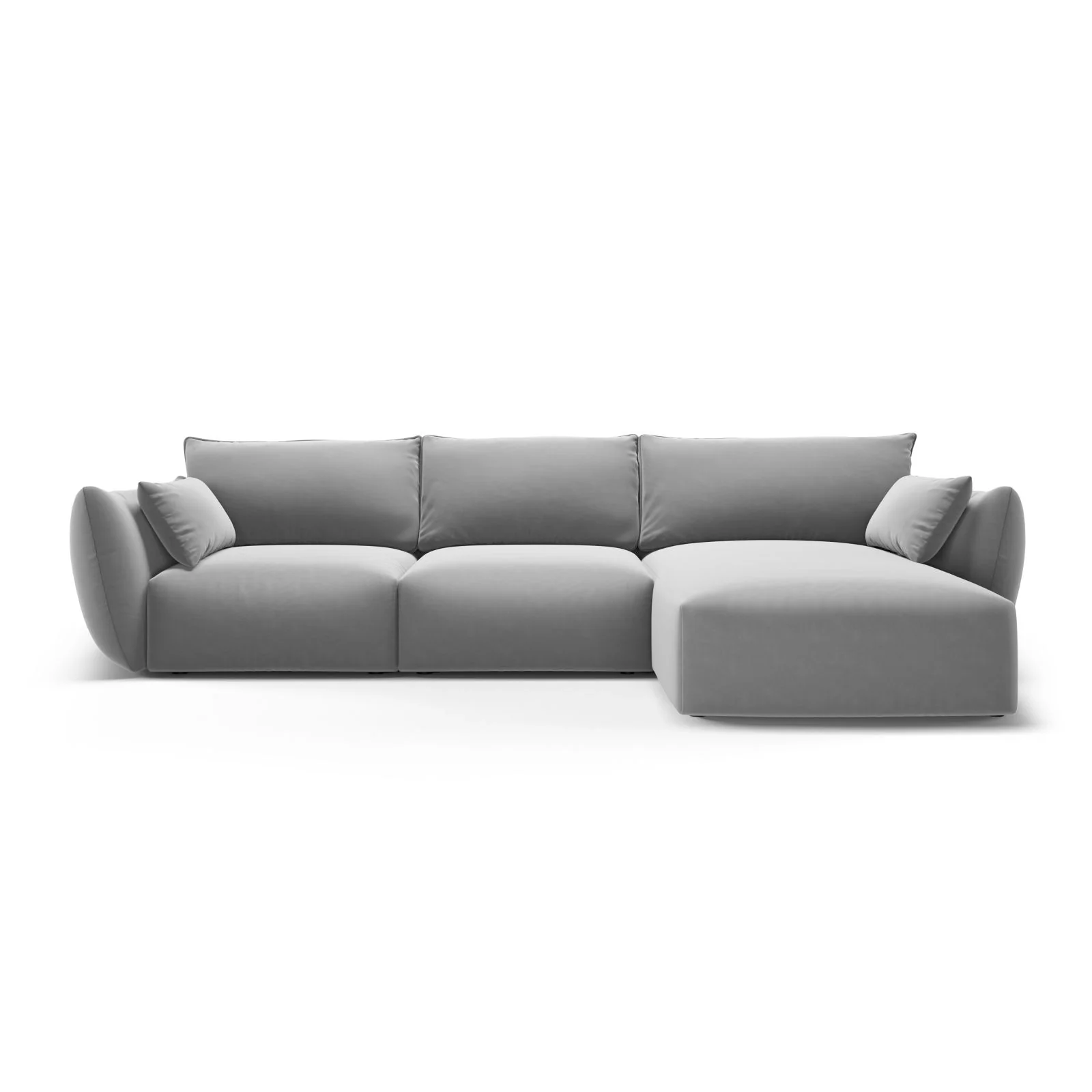 Matera 5-Sitzer Ecksofa, Rechte Seite, aus Samt oder Chenille, 280x171x85 cm - Image 49