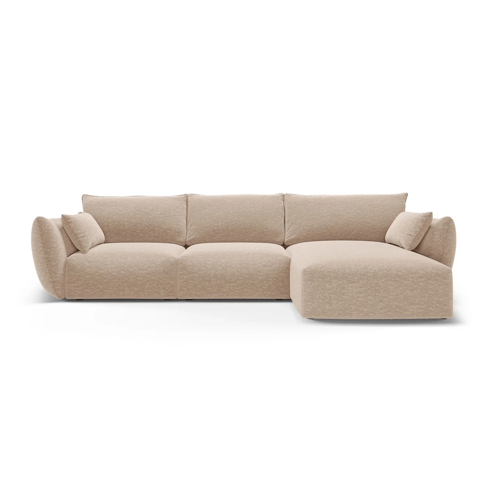 Matera 5-Sitzer Ecksofa, Rechte Seite, aus Samt oder Chenille, 280x171x85 cm - Image 5