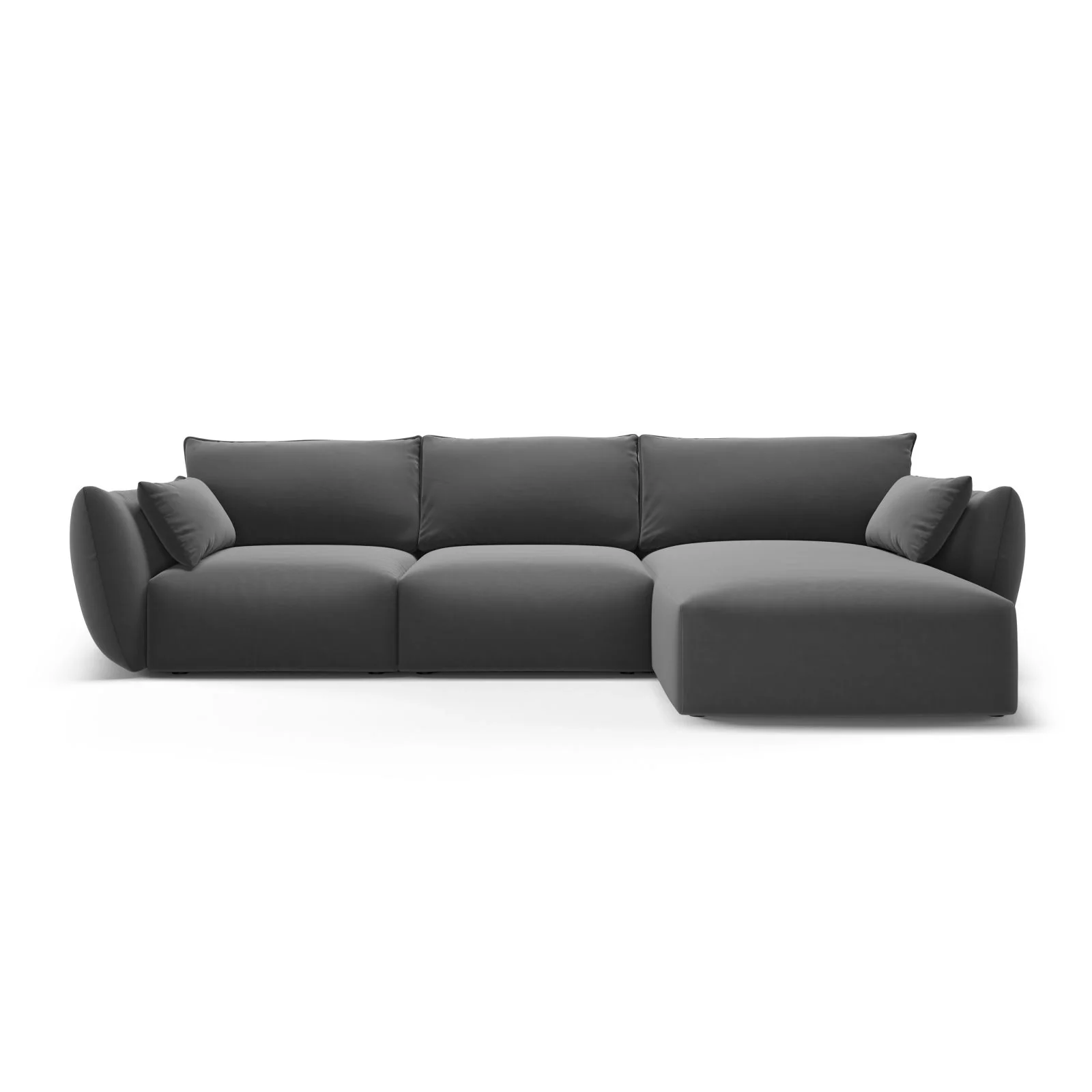 Matera 5-Sitzer Ecksofa, Rechte Seite, aus Samt oder Chenille, 280x171x85 cm - Image 53
