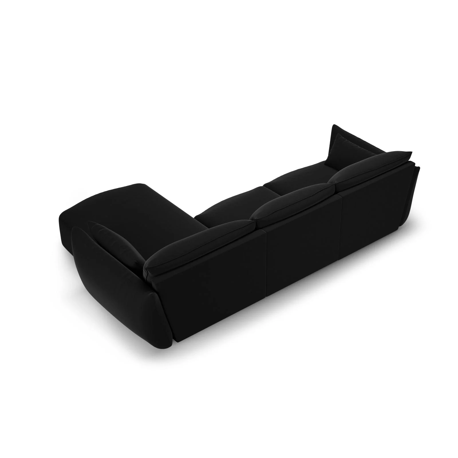 Matera 5-Sitzer Ecksofa, Rechte Seite, aus Samt oder Chenille, 280x171x85 cm - Image 59