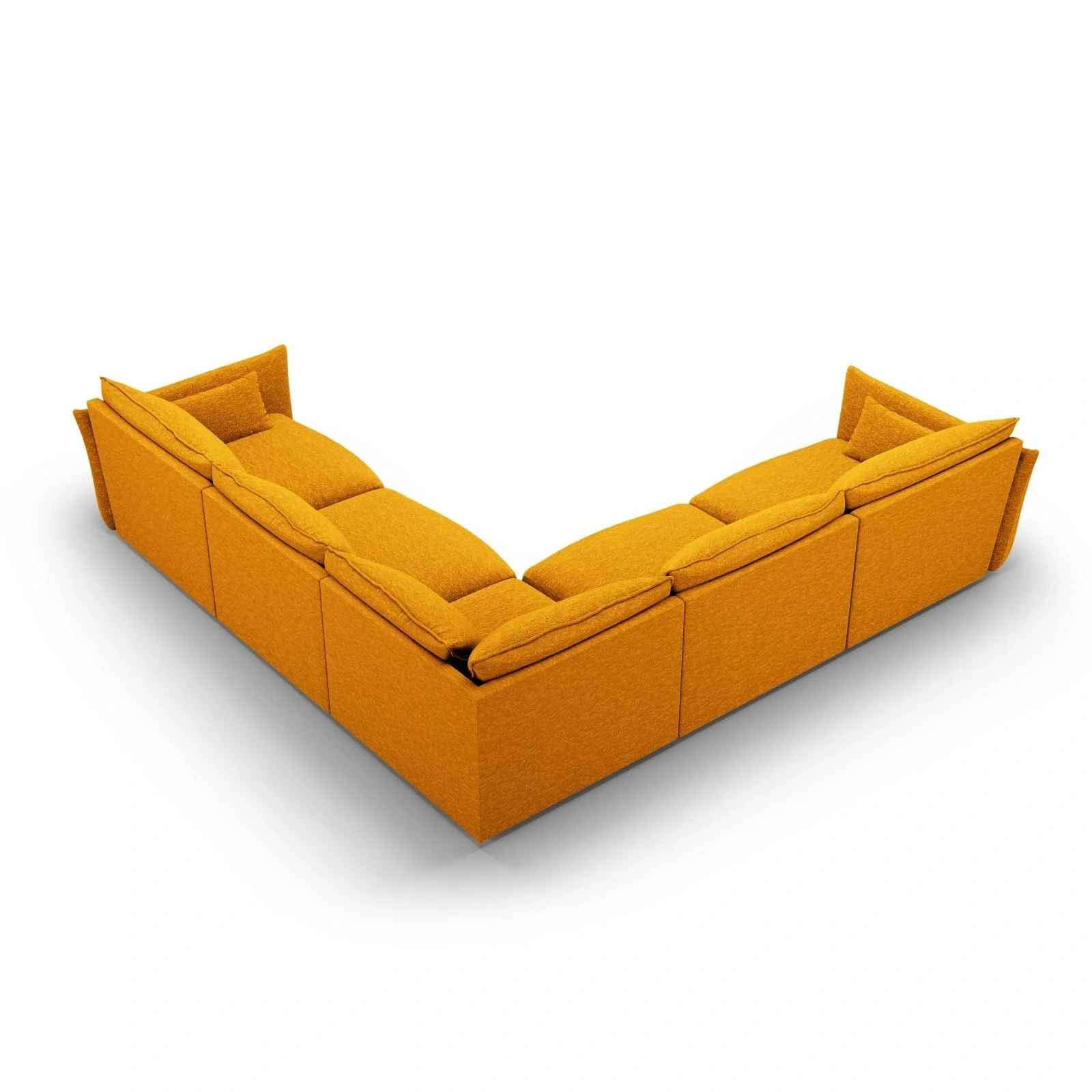 Matera 7-Sitzer Ecksofa, Symmetrisch, aus Samt oder Chenille, 286x286 cm - Image 19