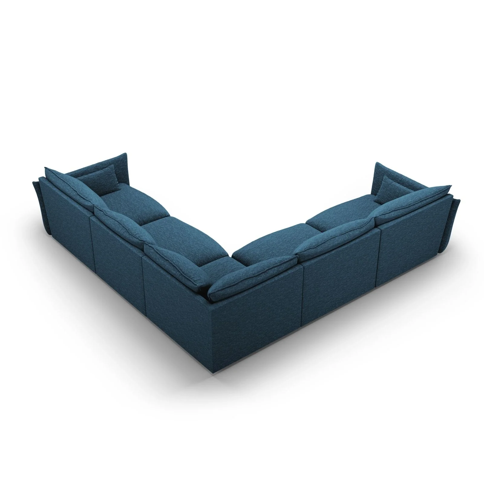 Matera 7-Sitzer Ecksofa, Symmetrisch, aus Samt oder Chenille, 286x286 cm - Image 24