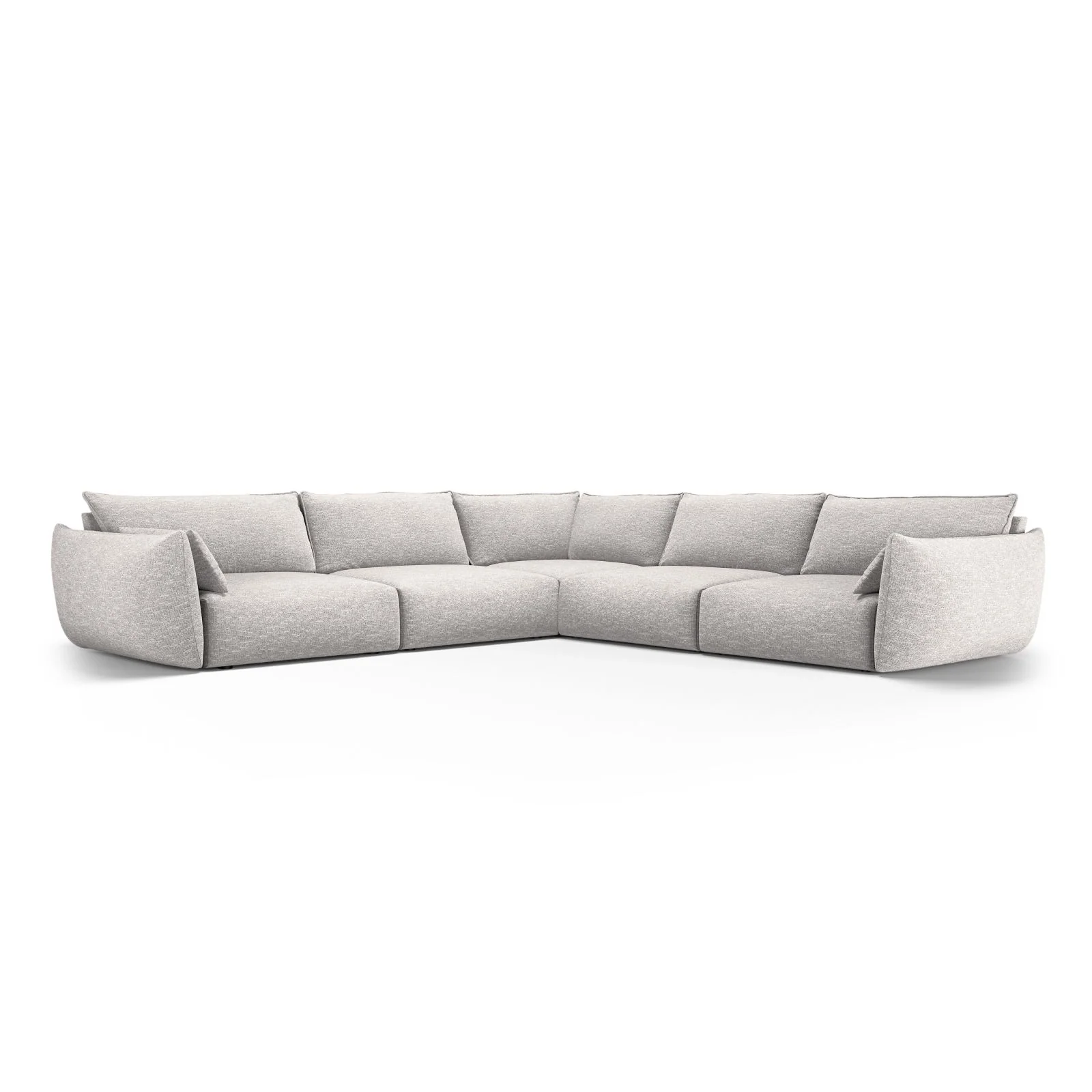 Matera 7-Sitzer Ecksofa, Symmetrisch, aus Samt oder Chenille, 286x286 cm - Image 26