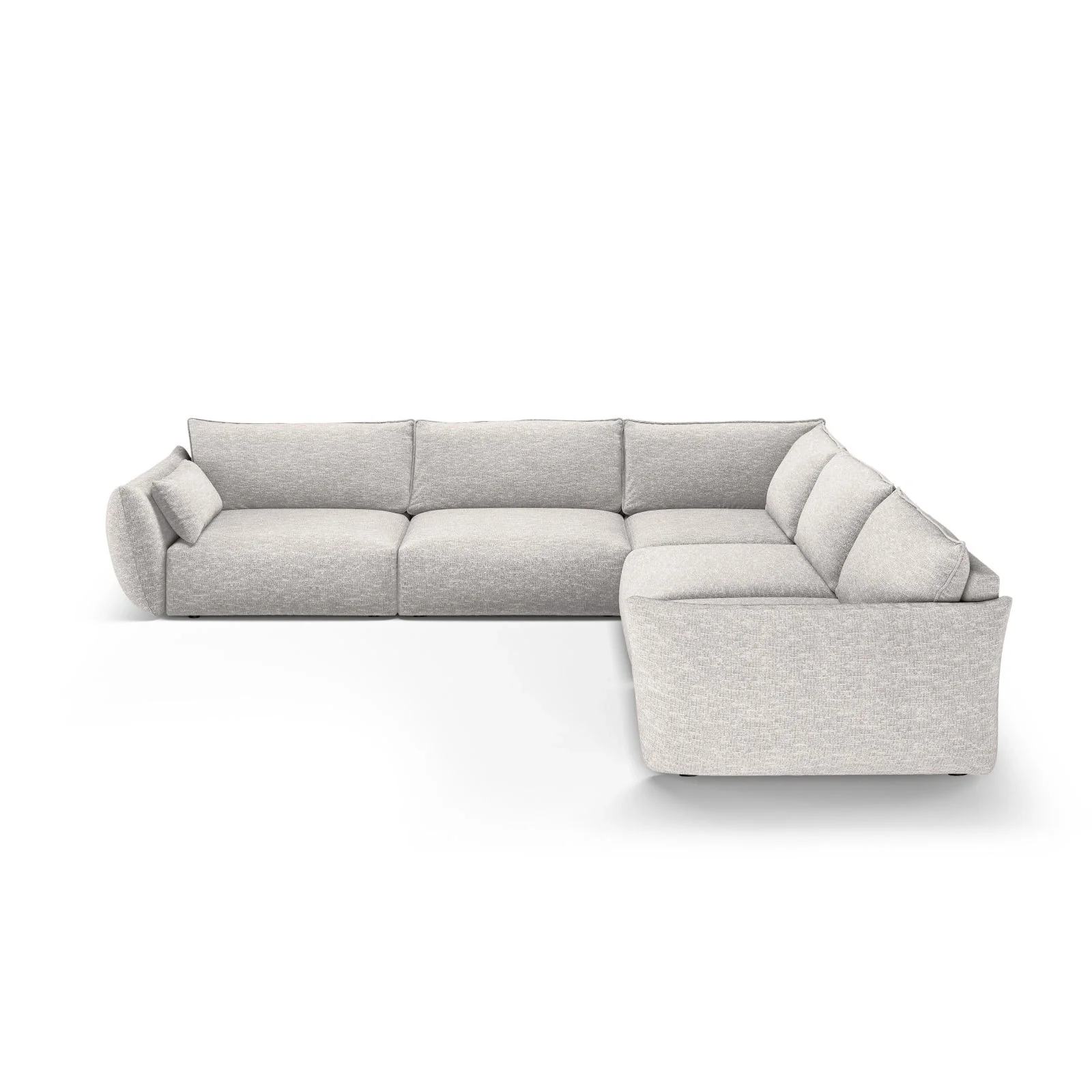 Matera 7-Sitzer Ecksofa, Symmetrisch, aus Samt oder Chenille, 286x286 cm - Image 28