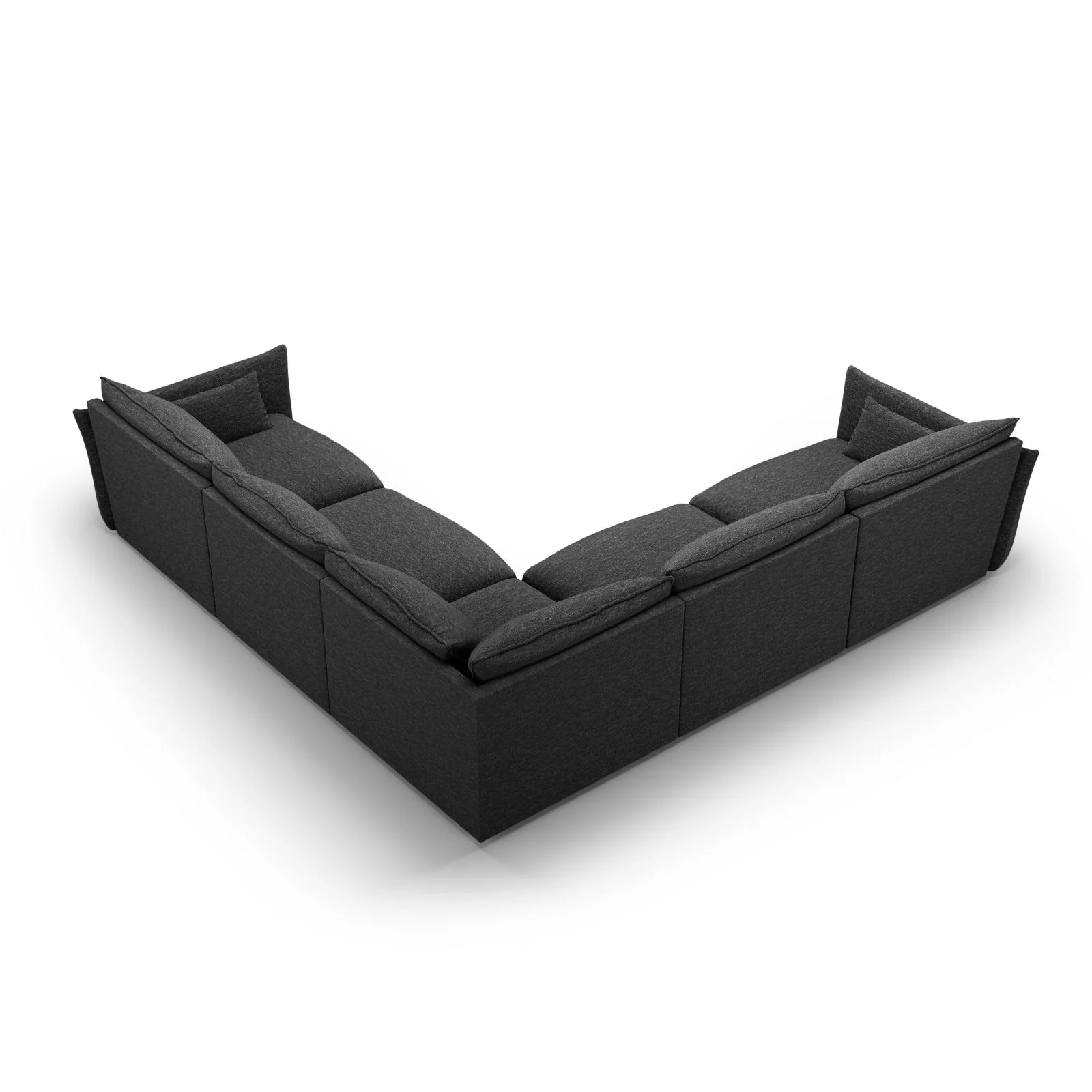 Matera 7-Sitzer Ecksofa, Symmetrisch, aus Samt oder Chenille, 286x286 cm - Image 34