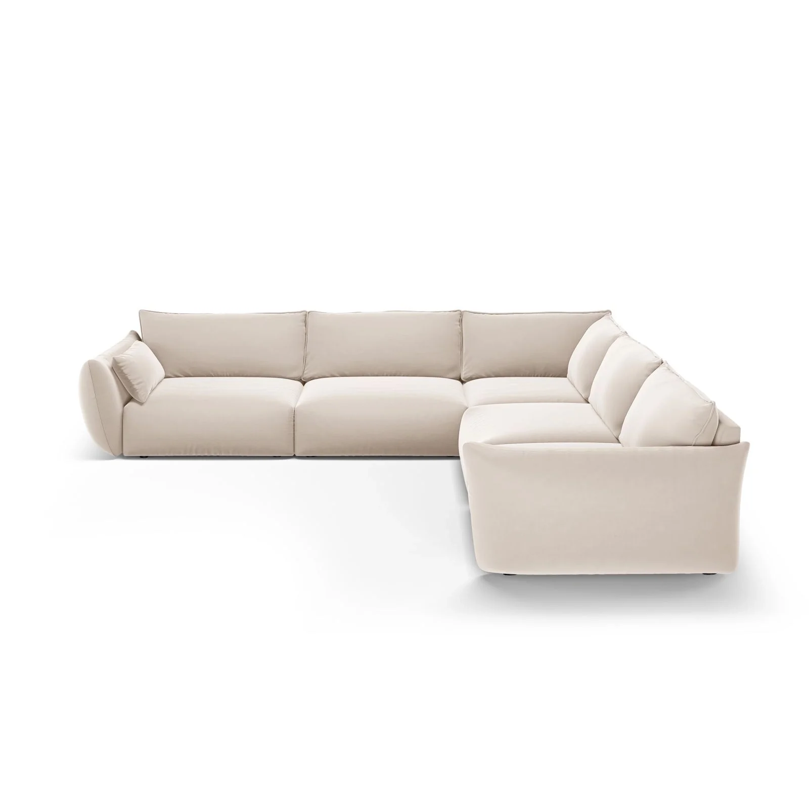 Matera 7-Sitzer Ecksofa, Symmetrisch, aus Samt oder Chenille, 286x286 cm - Image 38