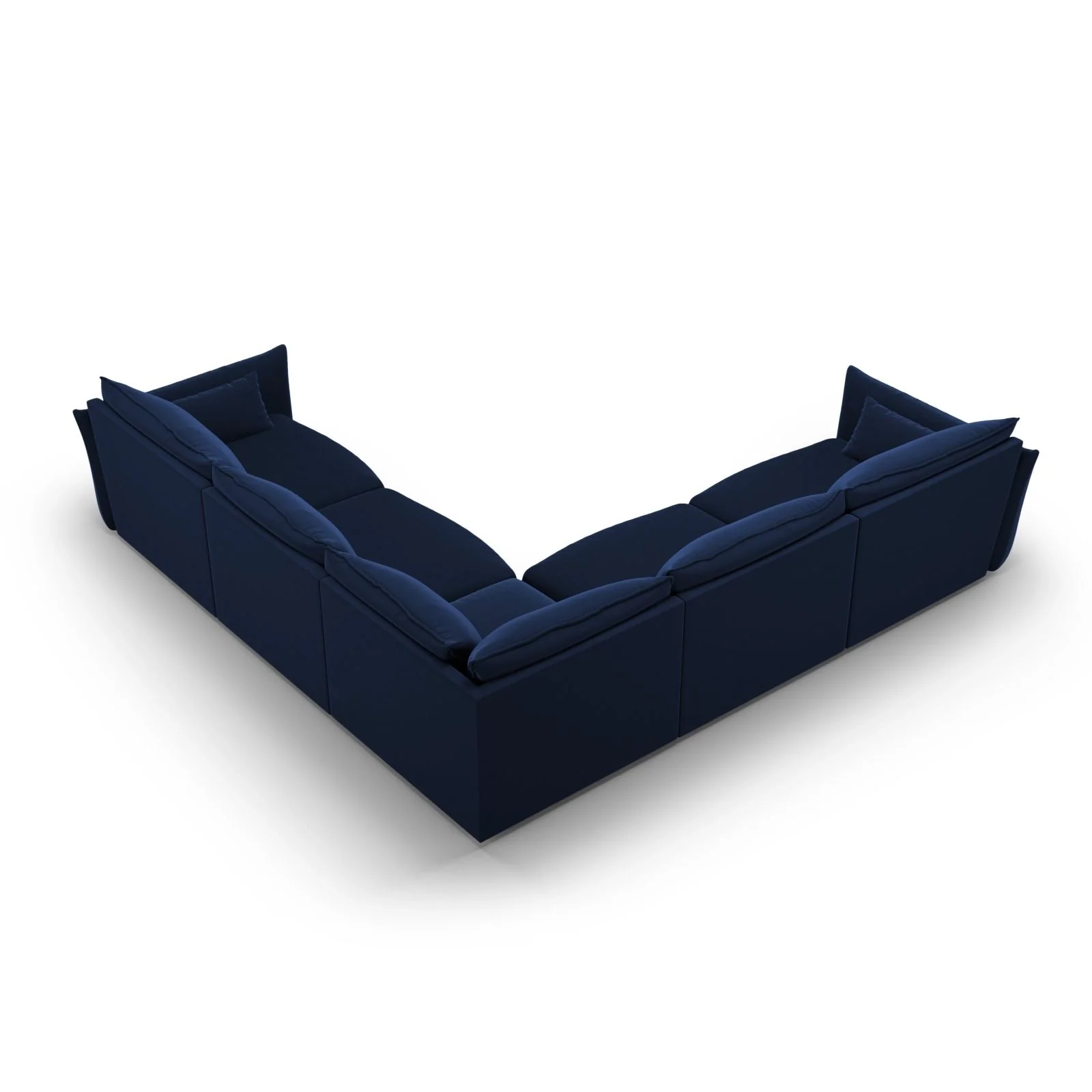 Matera 7-Sitzer Ecksofa, Symmetrisch, aus Samt oder Chenille, 286x286 cm - Image 44