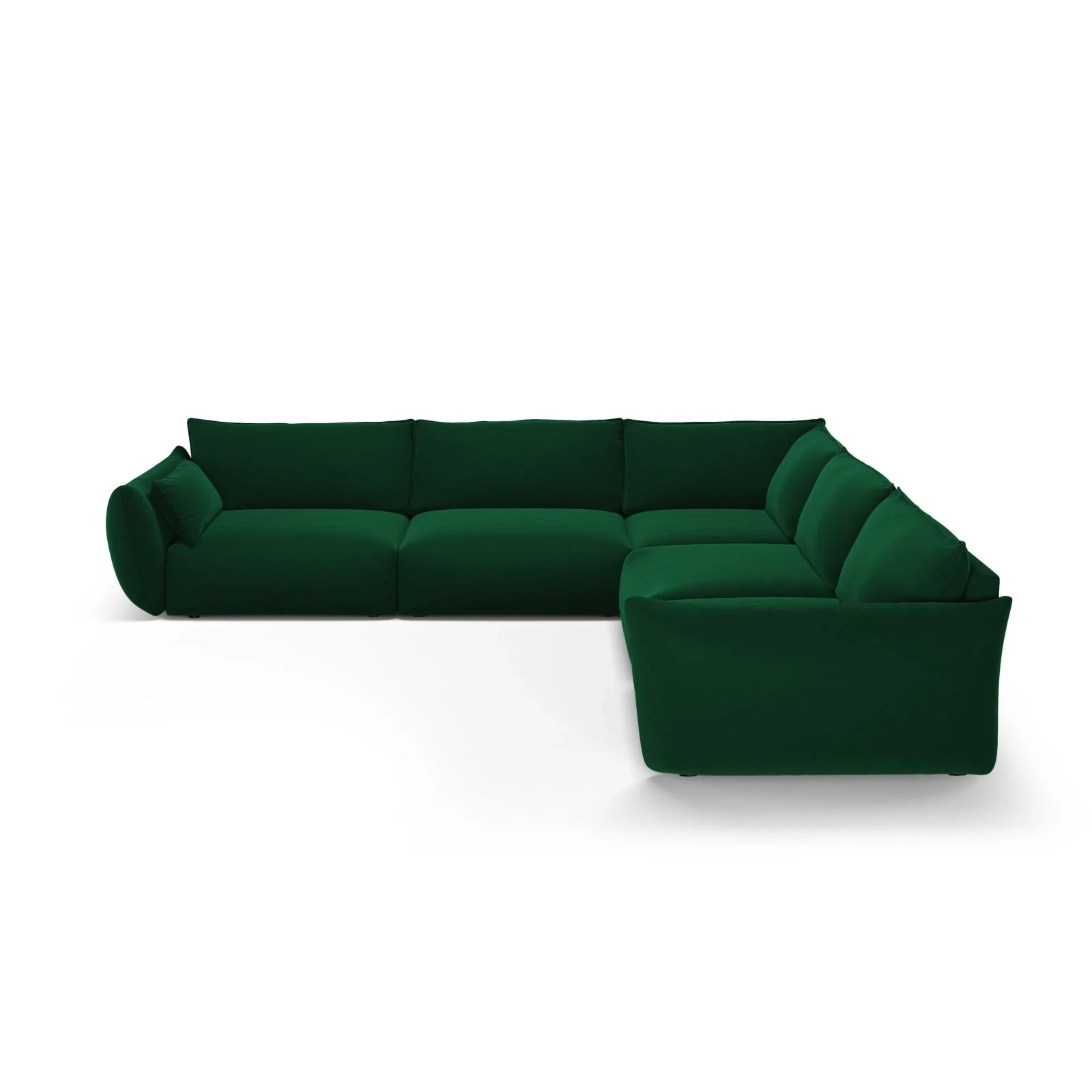 Matera 7-Sitzer Ecksofa, Symmetrisch, aus Samt oder Chenille, 286x286 cm - Image 48
