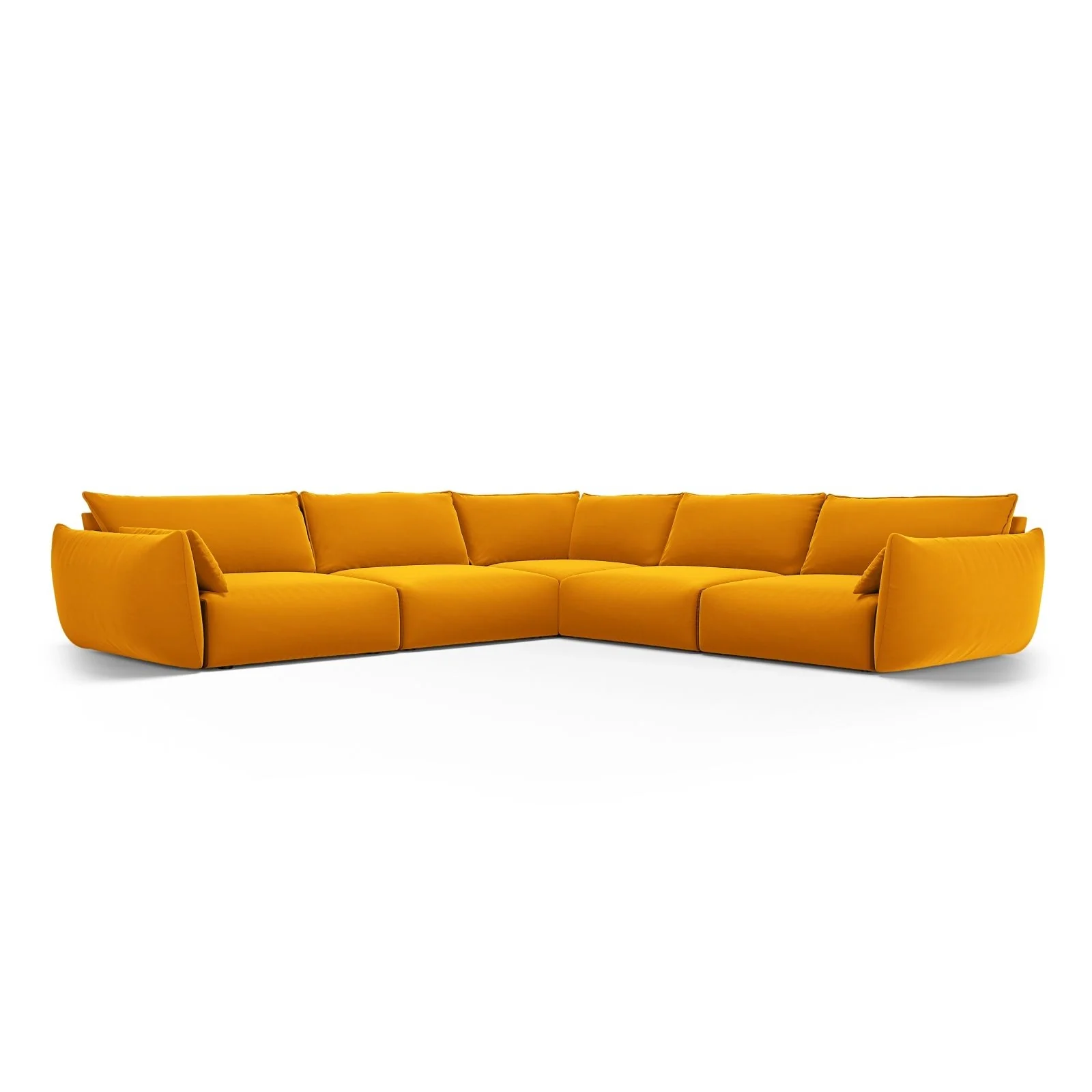Matera 7-Sitzer Ecksofa, Symmetrisch, aus Samt oder Chenille, 286x286 cm - Image 51