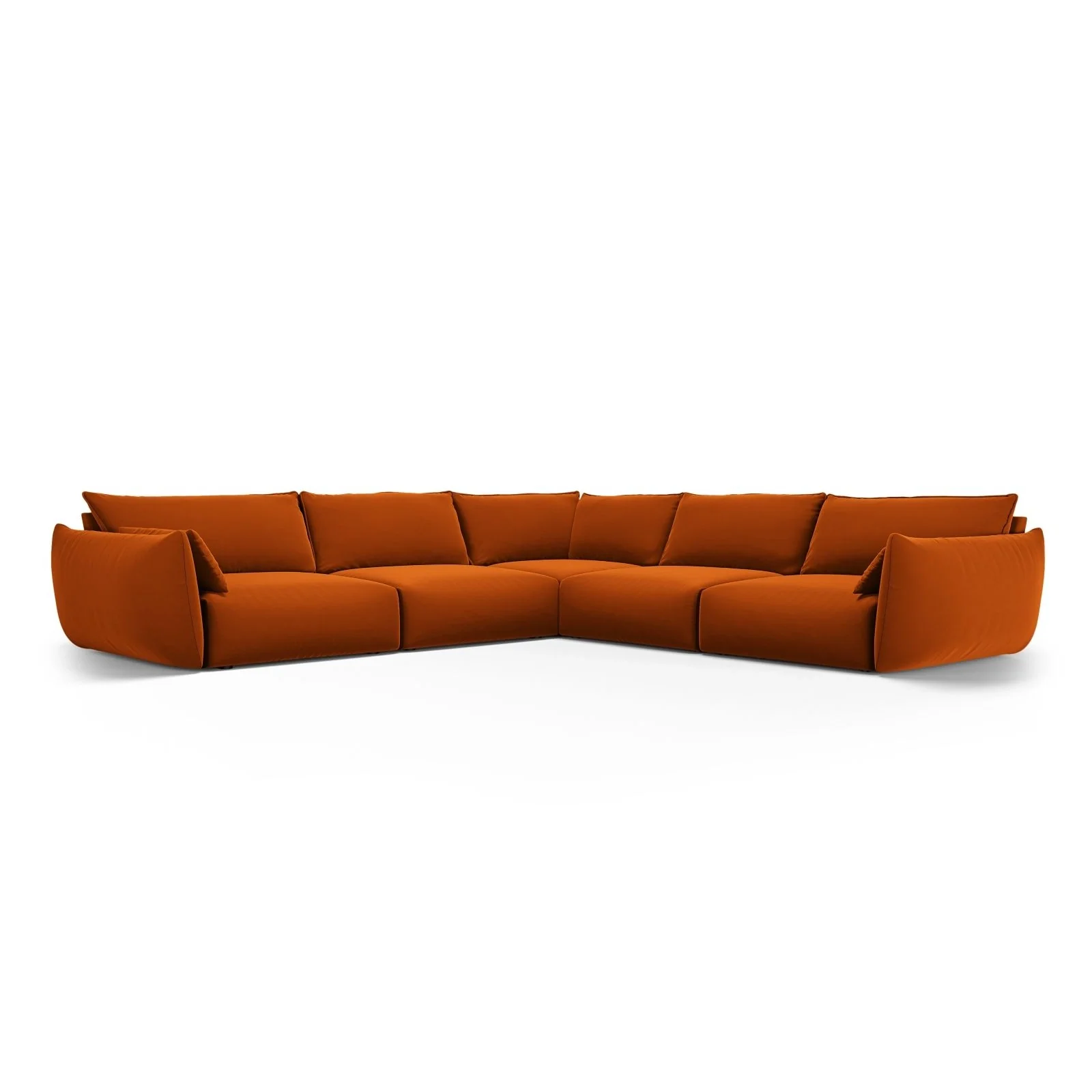 Matera 7-Sitzer Ecksofa, Symmetrisch, aus Samt oder Chenille, 286x286 cm - Image 56
