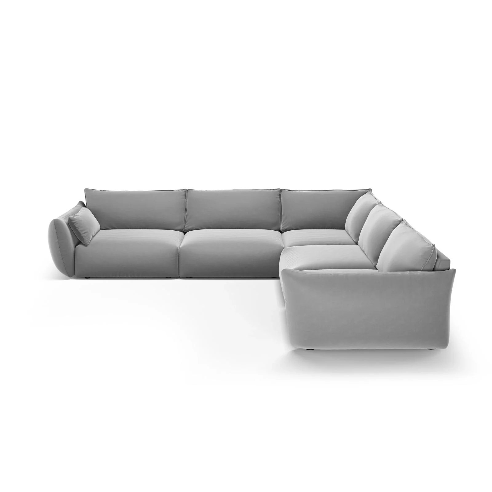 Matera 7-Sitzer Ecksofa, Symmetrisch, aus Samt oder Chenille, 286x286 cm - Image 63